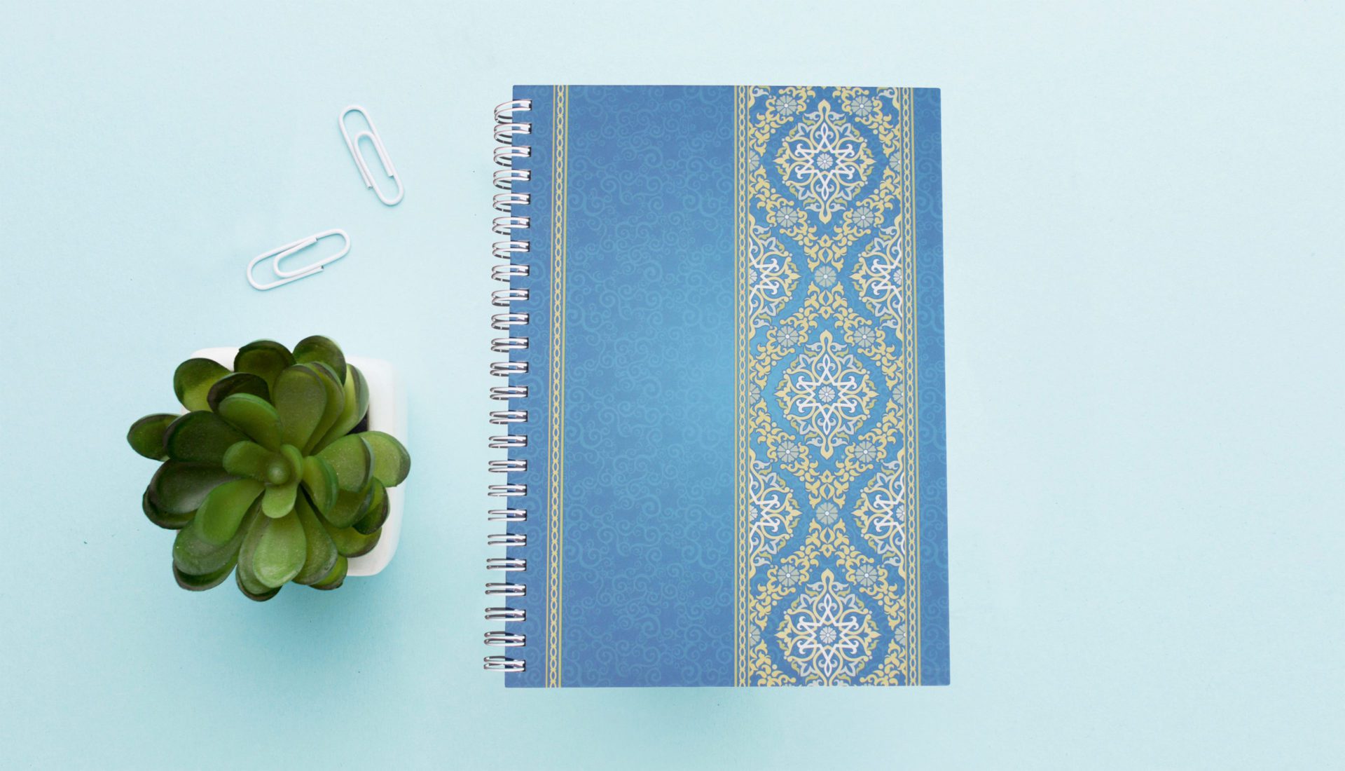 rnk-blue-orient-spiral-notizbuch-a-z-din-a5-register image 5
