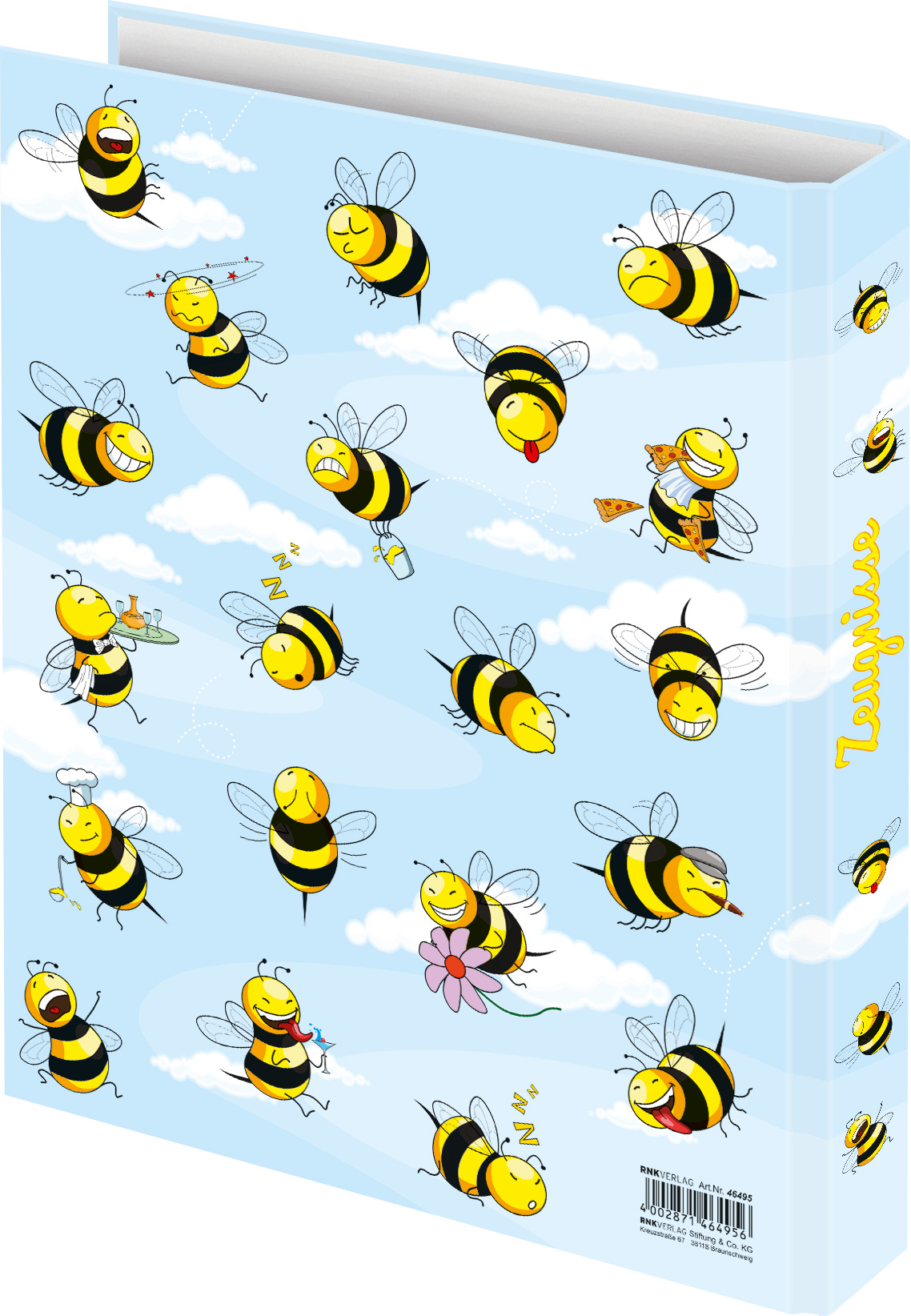 rnk-crazy-bees-zeugnisringbuch-din-a4-4-ring-1-st-ck image 2