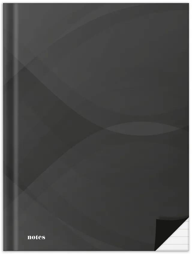 rnk-notes-carbon-black-notizbuch-din-a4-liniert image 1
