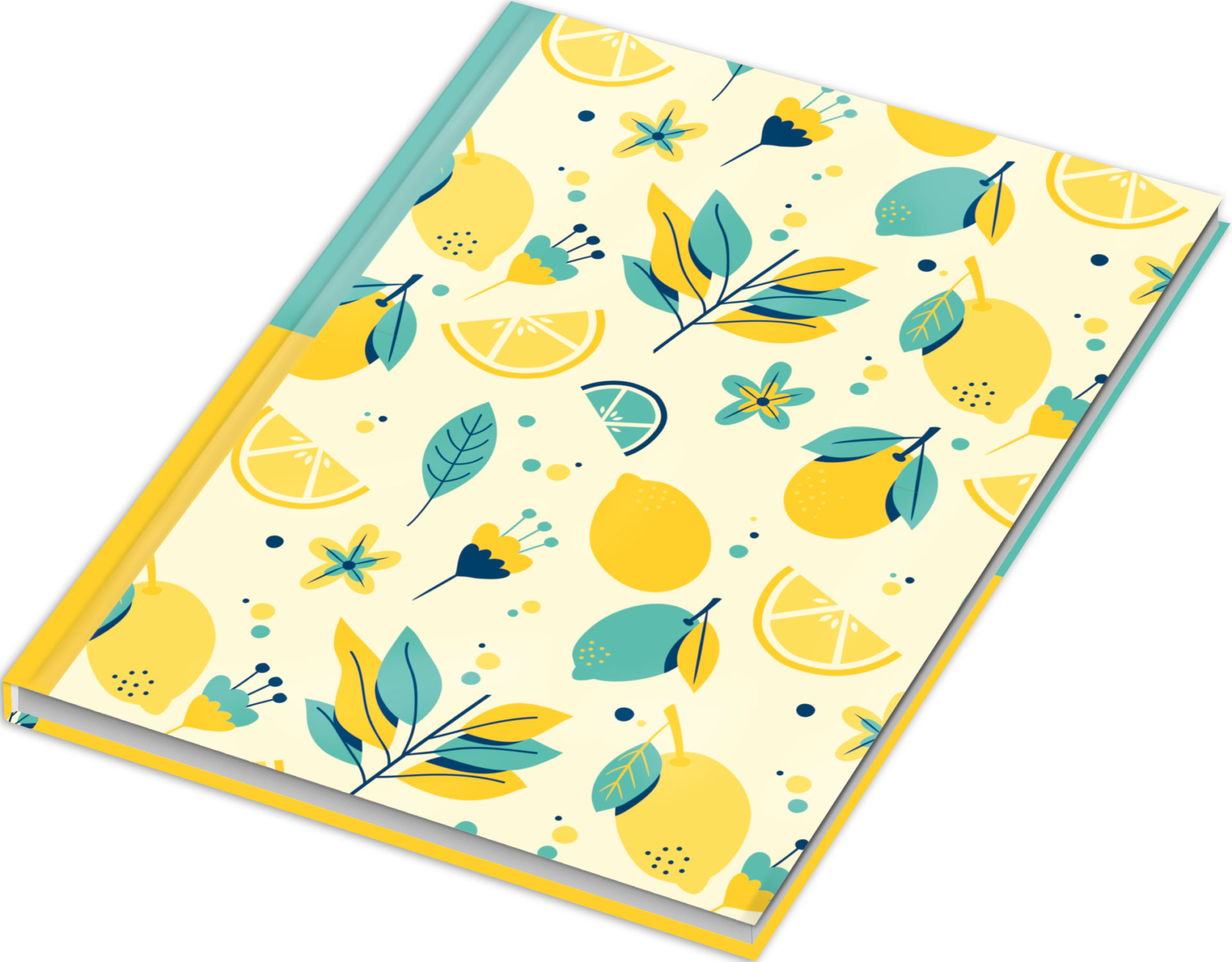 rnk-fresh-lemons-notizbuch-din-a5-kariert-96-blatt image 2