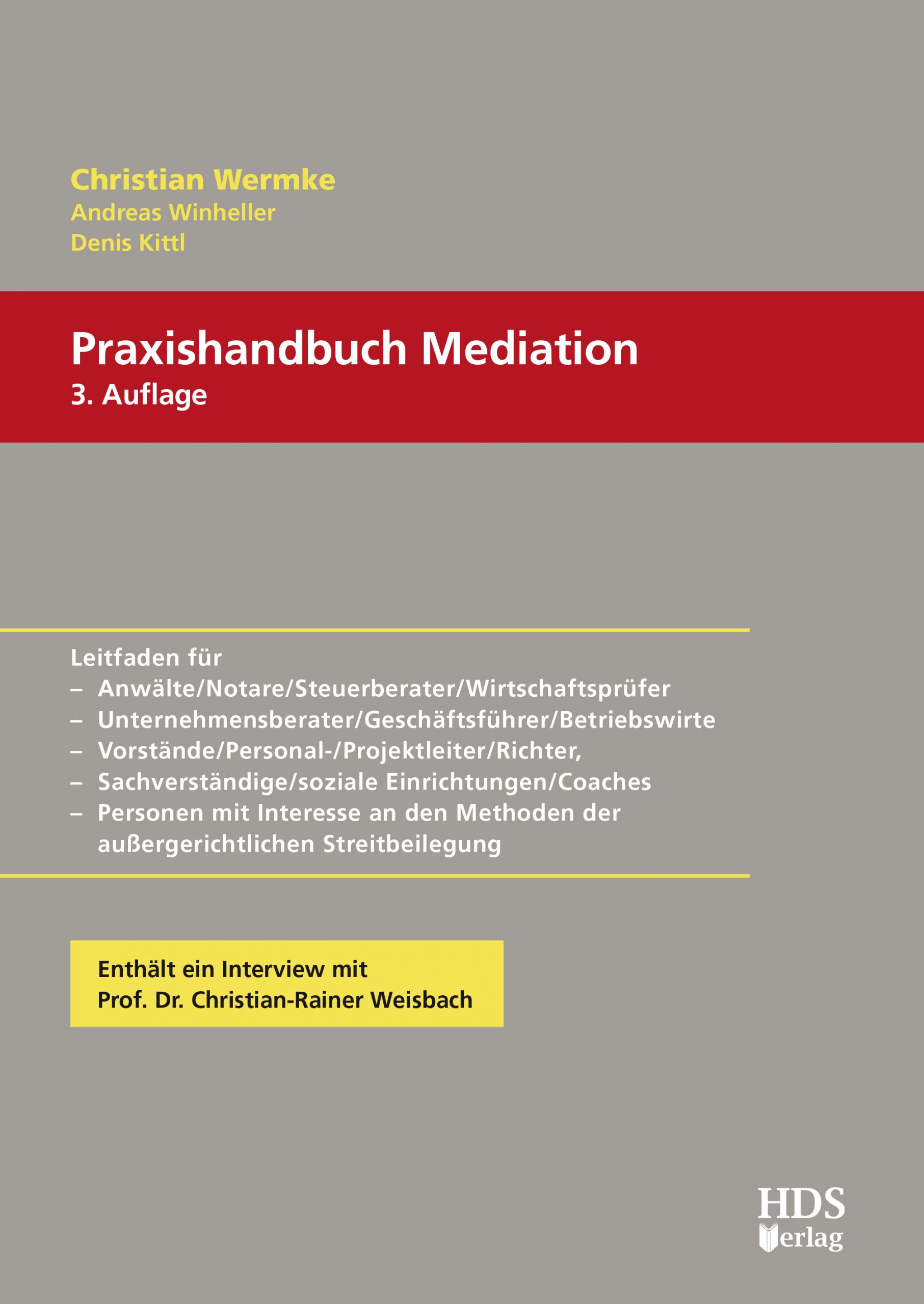hds-wirtschaft-praxishandbuch-mediation-3-auflage-buch-konfliktl-sung image 1