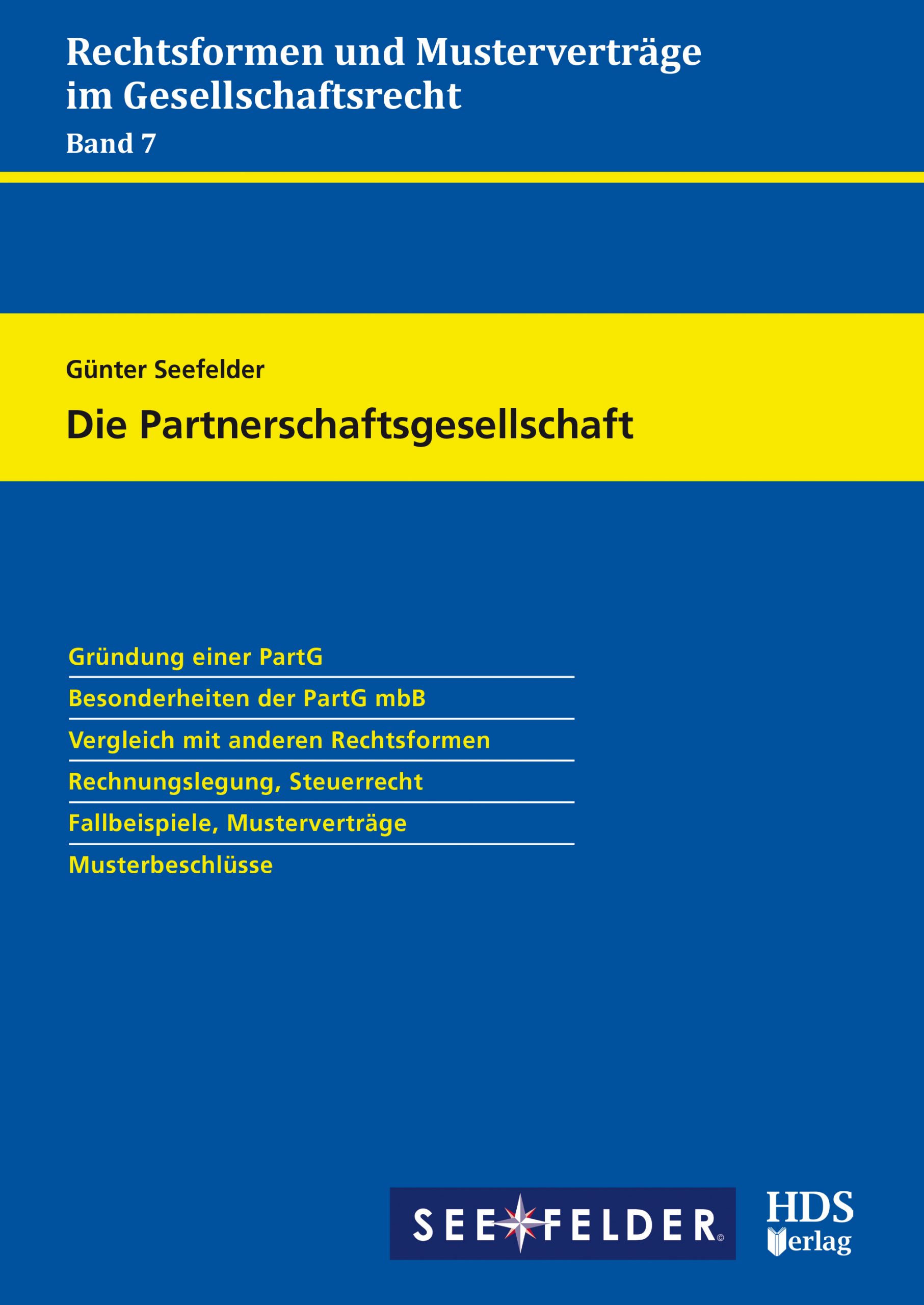 hds-recht-die-partnerschaftsgesellschaft-band-7-buch-1-auflage image 1