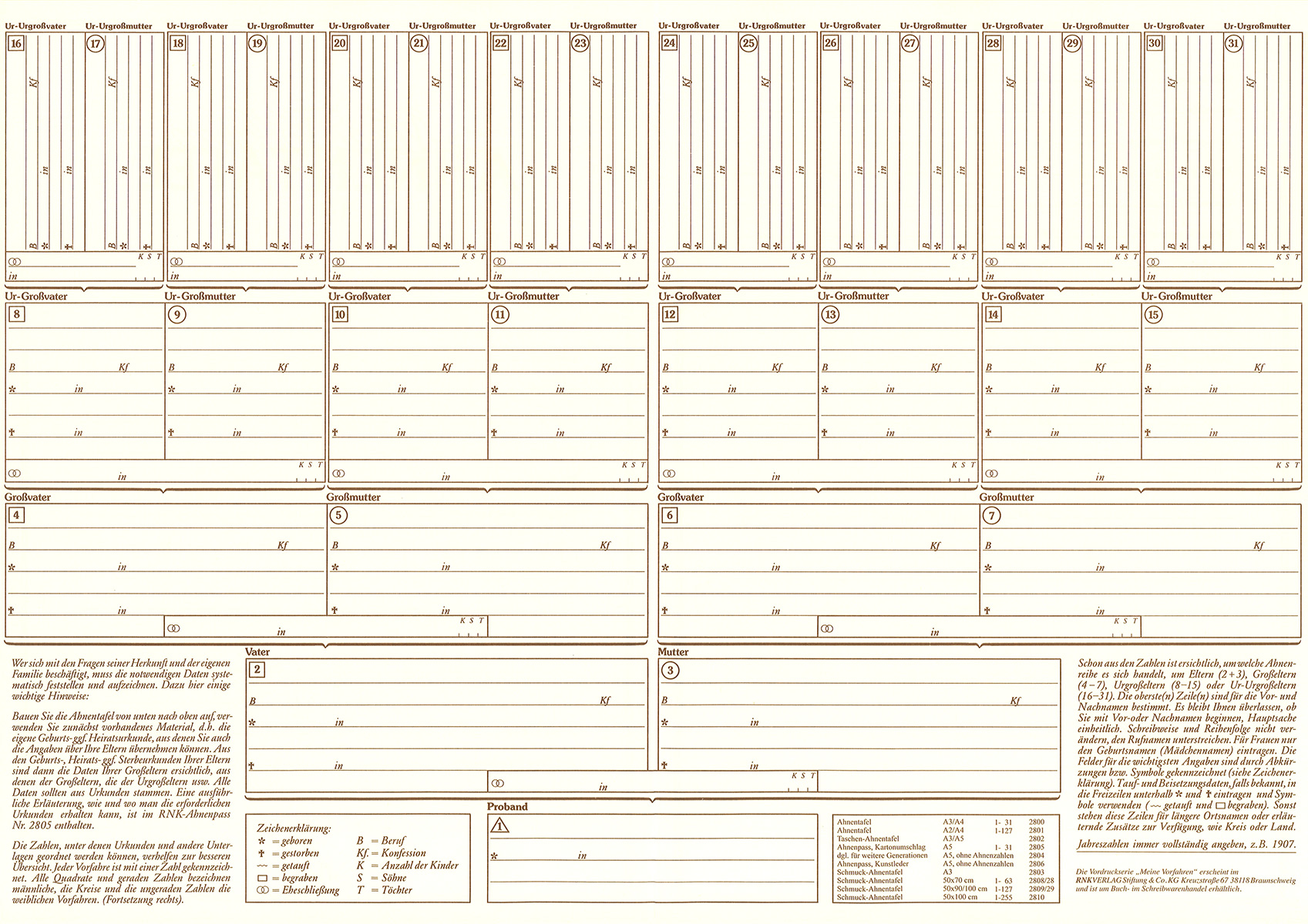 rnk-ahnentafel-meine-vorfahren-5-generationen-din-a3-1-st-ck image 2