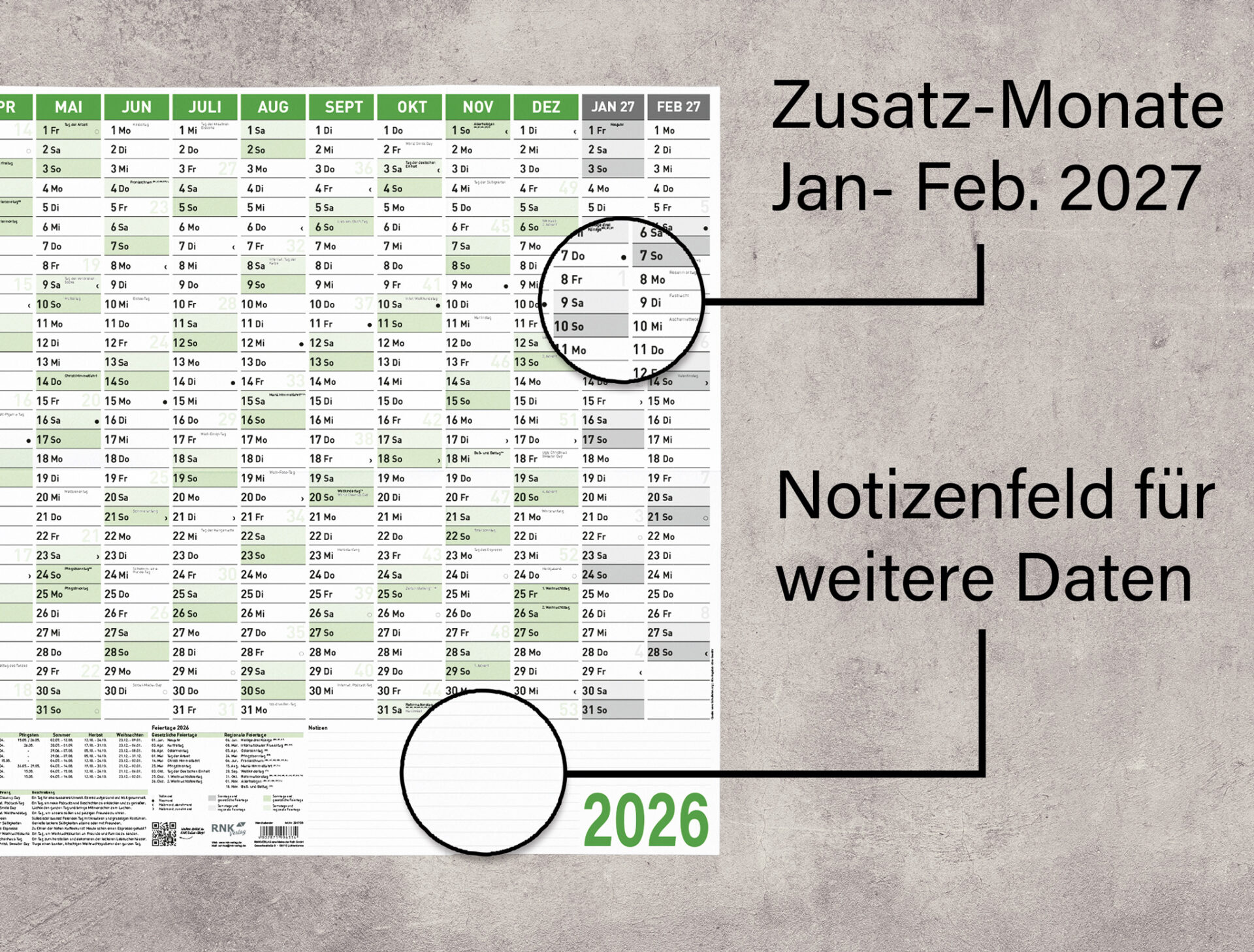 rnk-wandkalender-2026-din-a1-gr-n-gefalzt-auf-a4-mit-a5-kalender image 4