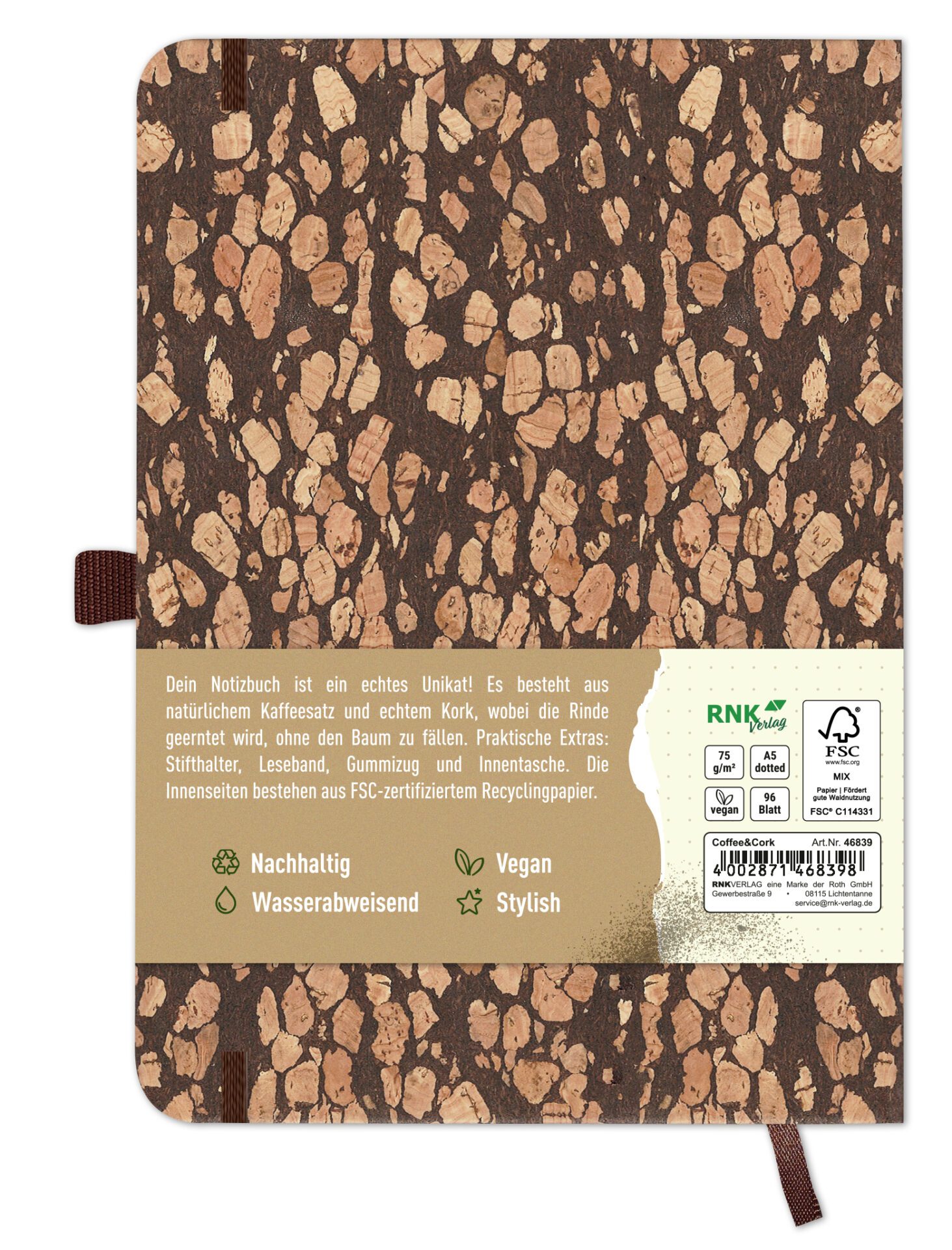 rnk-coffee-cork-notizbuch-a5-dotted-kork-einband image 2