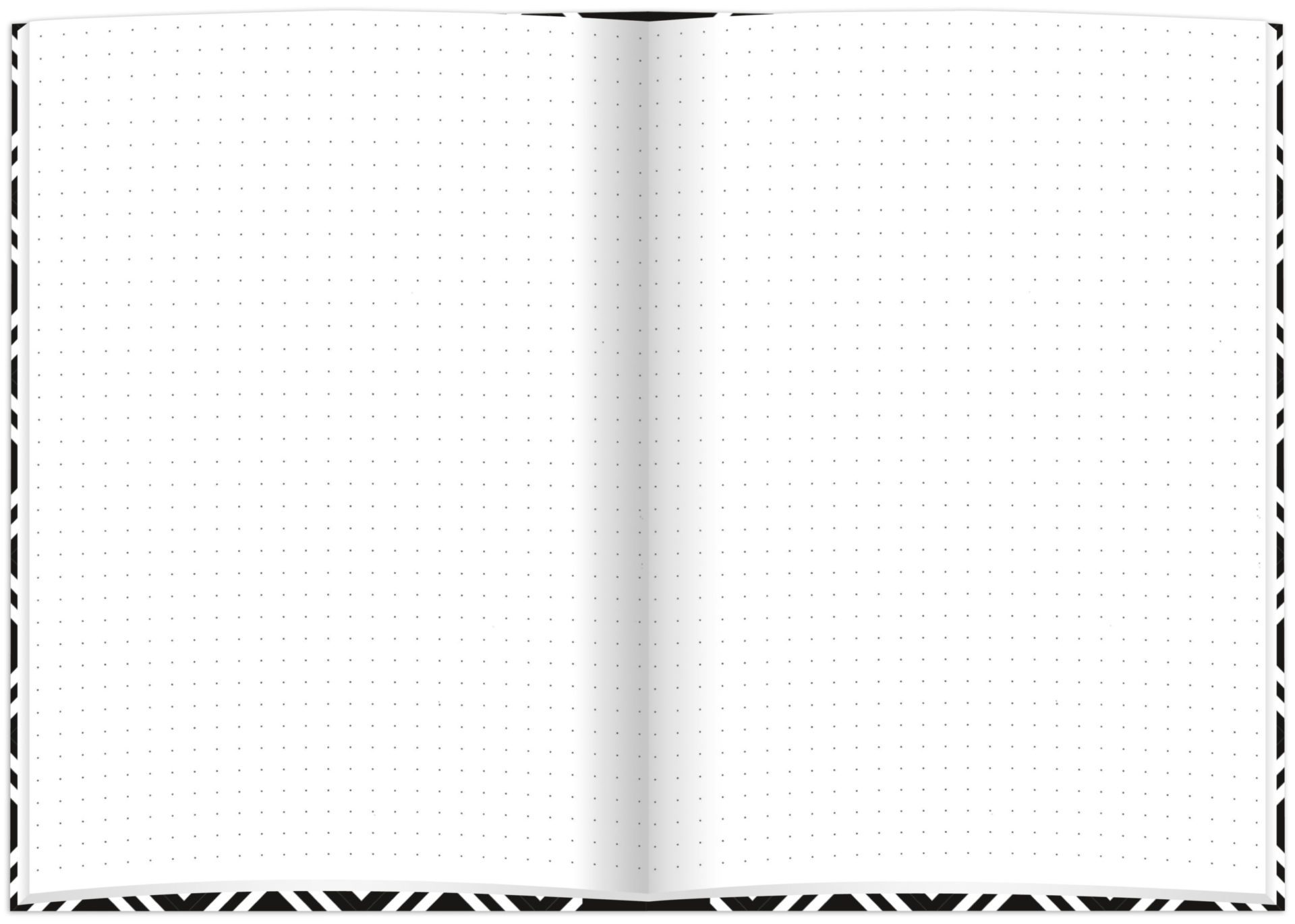 rnk-black-white-flowers-notizbuch-a5-dotted-hardcover image 3