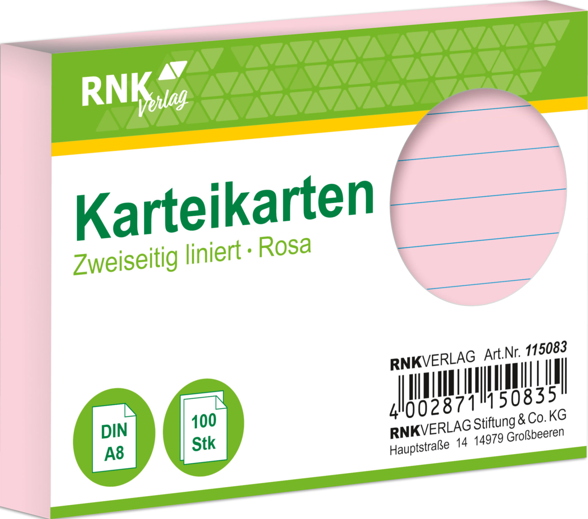 rnk-schul-karteikarten-din-a8-rosa-liniert-100-st-ck image 1