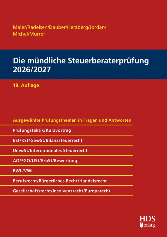 hds-steuerberaterpr-fung-m-ndliche-pr-fung-buch-19-auflage-2026-2027 image 1