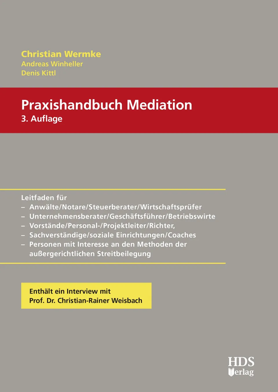 hds-wirtschaft-praxishandbuch-mediation-3-auflage-buch-konfliktl-sung image 1