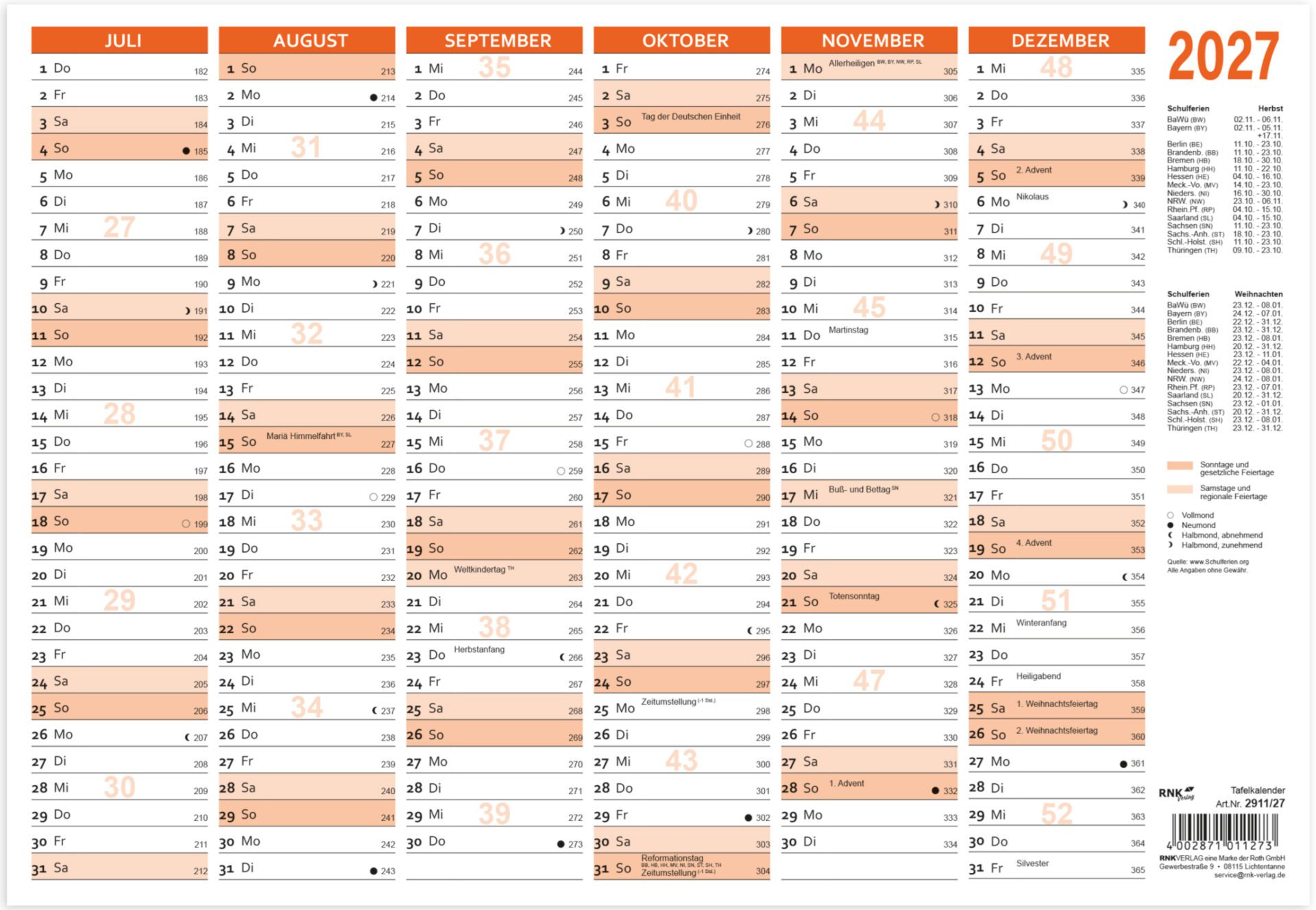 rnk-tafelkalender-2027-din-a5-orange-karton-25-st-ck image 2