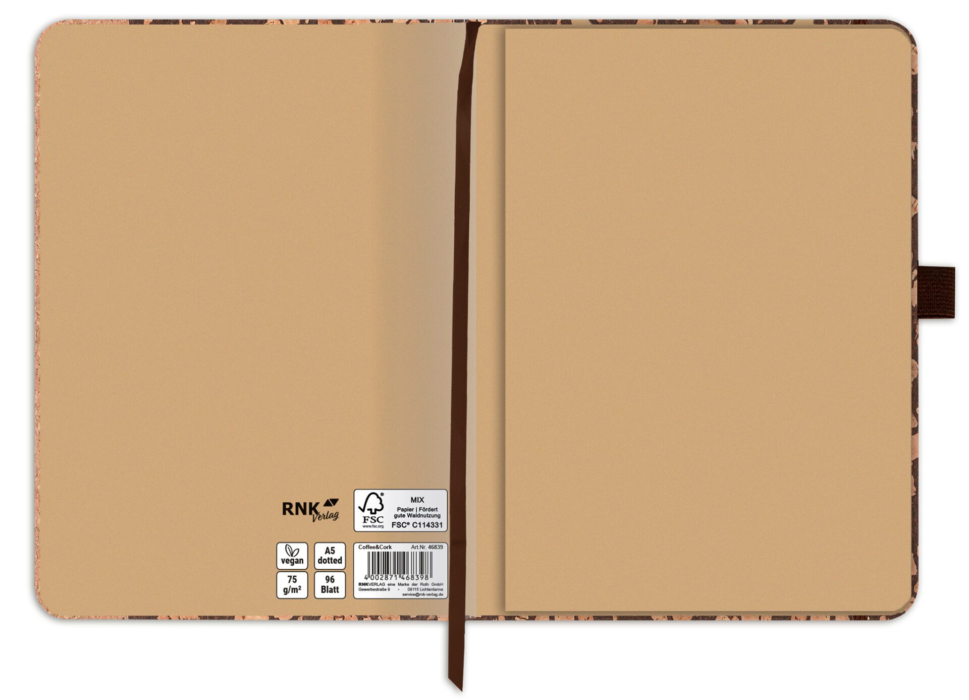 rnk-coffee-cork-notizbuch-a5-dotted-kork-einband image 6