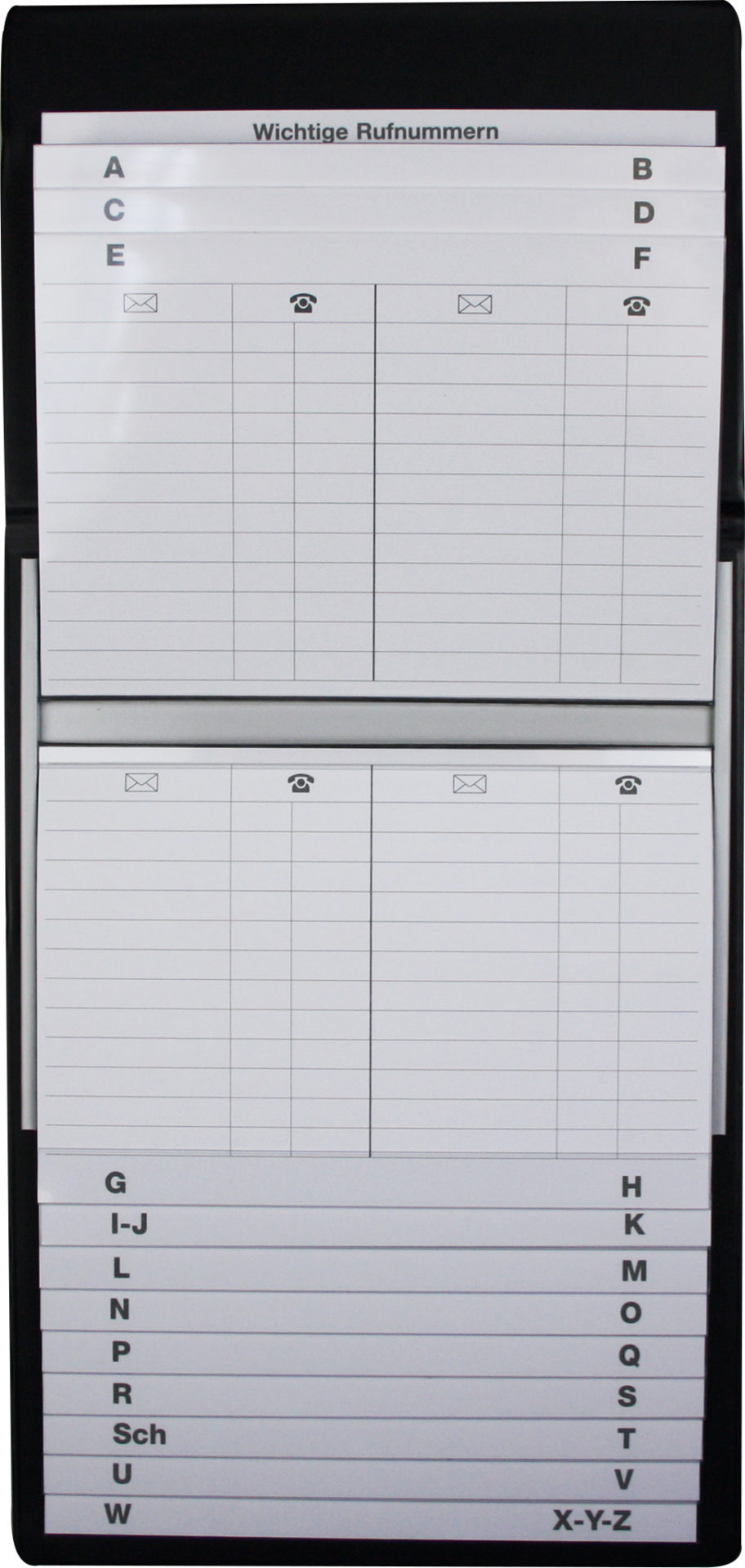 rnk-b-ro-beruf-telefon-klappregister-schwarz-gepolstert-kunstleder image 3