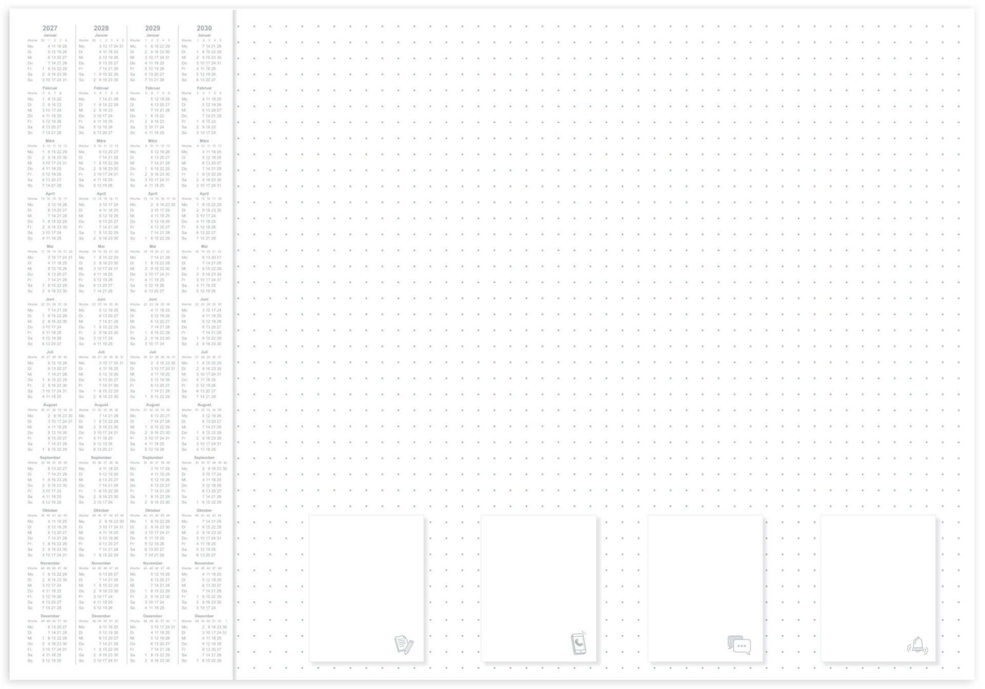 rnk-office-schreibunterlage-dotted-600x420mm-30-blatt image 1