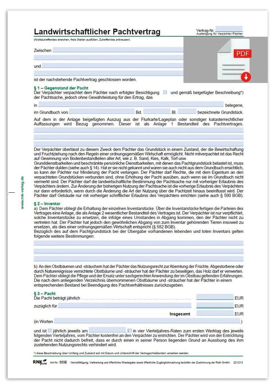 rnk-vertr-ge-formulare-landwirtschaftlicher-pachtvertrag-vordruck image 1