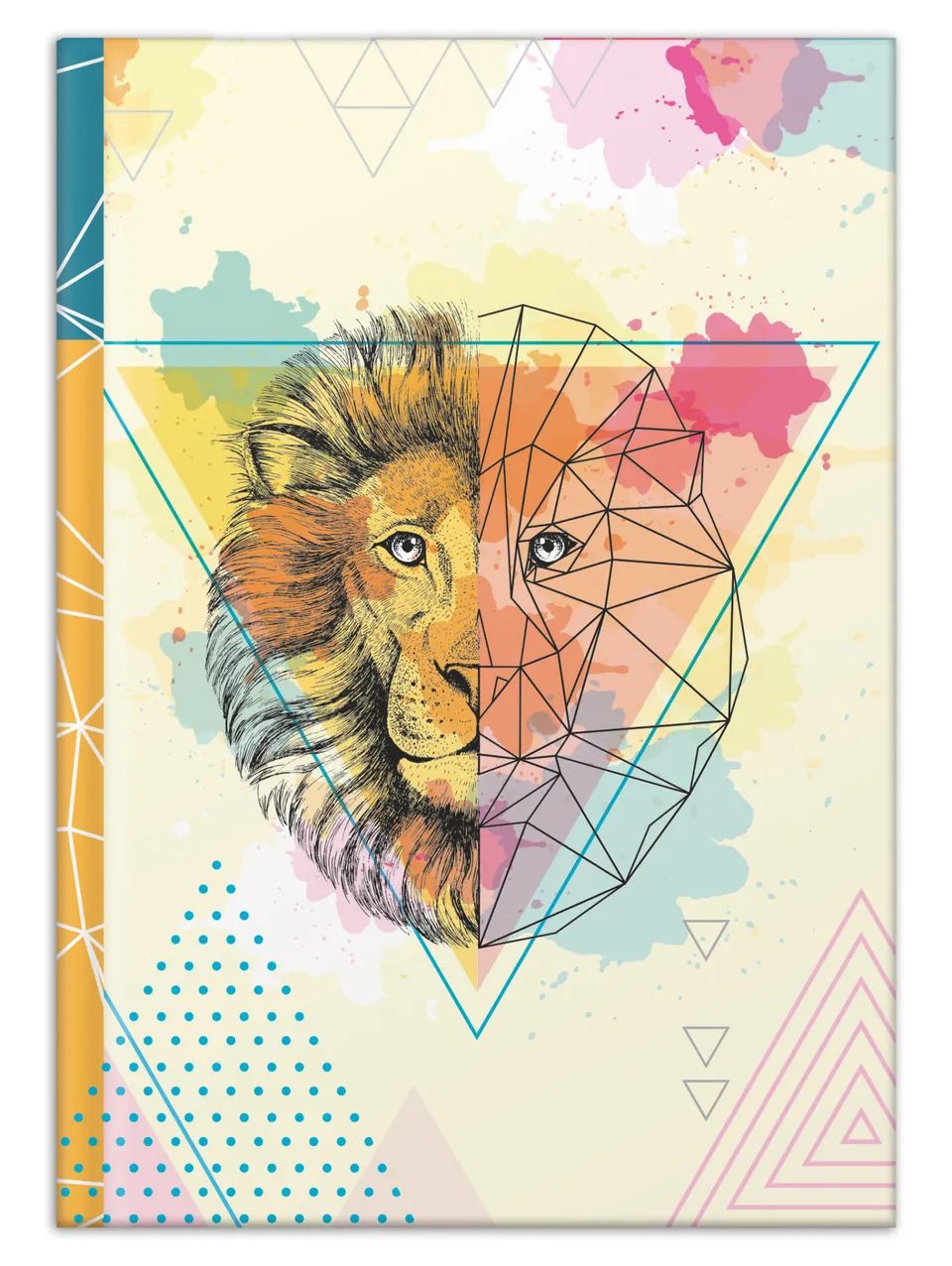 rnk-lion-notizbuch-din-a4-blanko-l-wenmotiv image 1