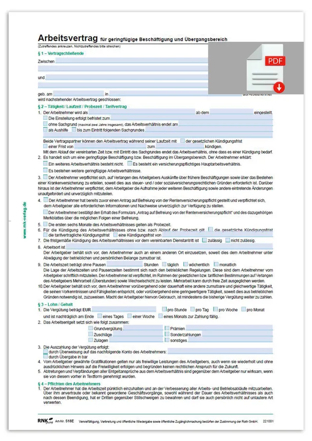 rnk-arbeitsvertrag-geringf-gig-teilzeit-selbstdurchschreibend image 1