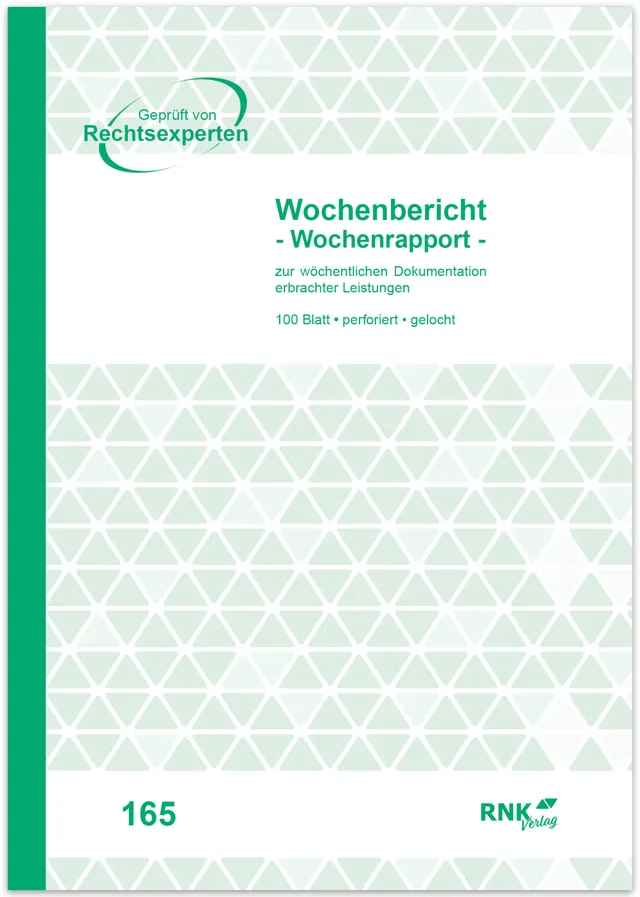 rnk-wochenbericht-din-a4-block-100-blatt image 1