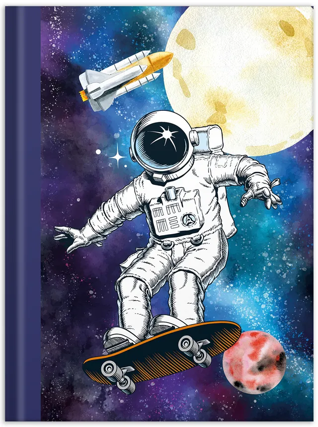 rnk-skatonaut-notizbuch-din-a4-blanko-hardcover image 1