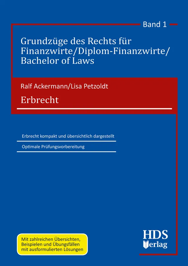 hds-recht-erbrecht-1-auflage-lehrbuch-band-1-finanzwirte image 1