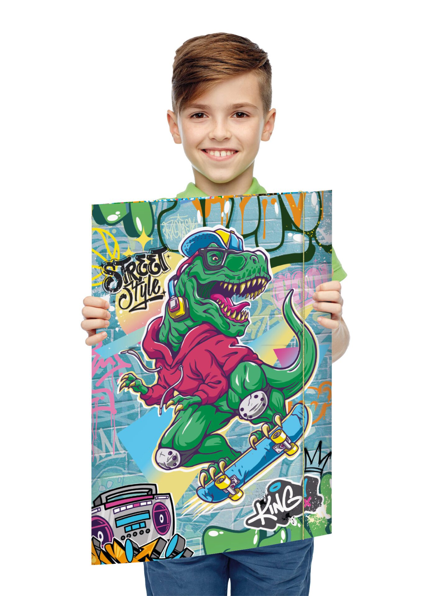 rnk-skatosaurus-zeichenmappe-din-a3-karton-gummizug image 4