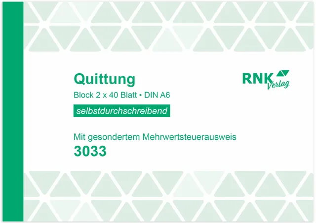 rnk-quittung-mit-mwst-ausweis-din-a6-block-2x40-blatt image 1