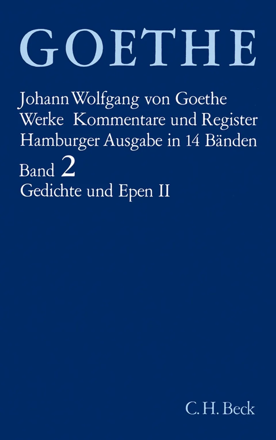 c-h-beck-paperback-goethe-werke-bd-2-gedichte-epen-buch image 1