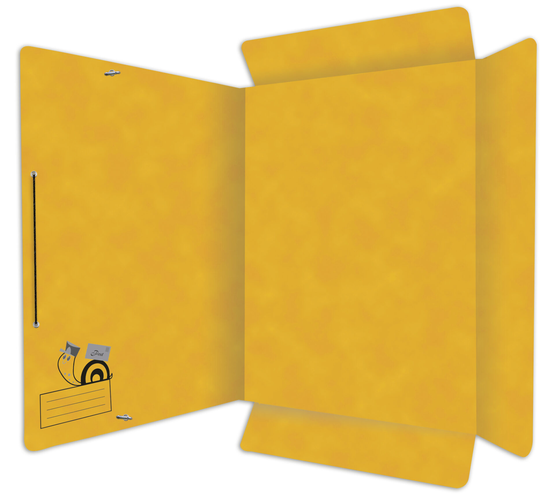 rnk-schneckenpost-postmappe-din-a4-eckspanner-gelb image 2