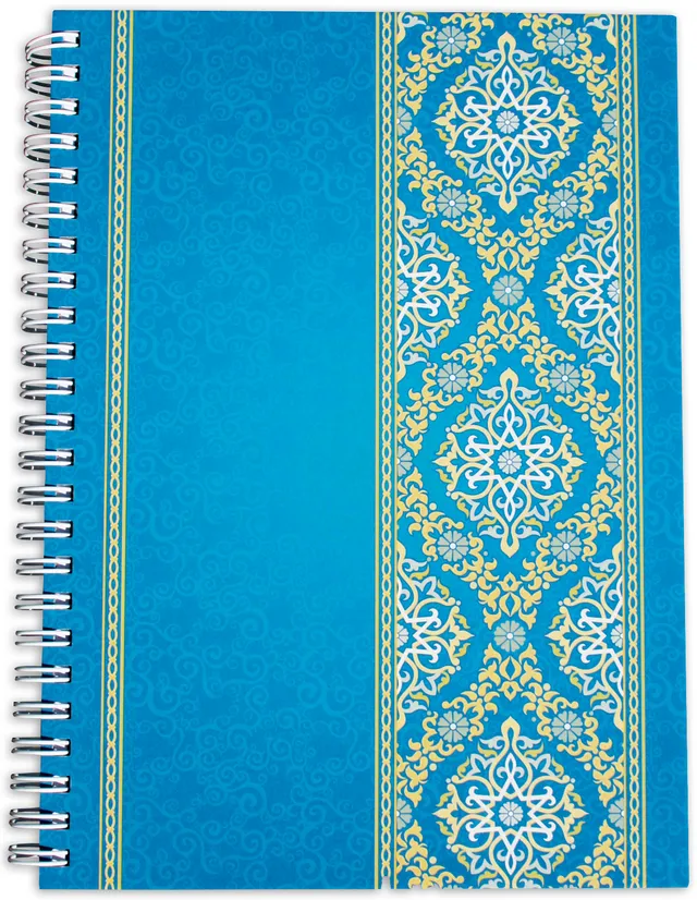 rnk-blue-orient-spiral-notizbuch-a-z-din-a5-register image 1