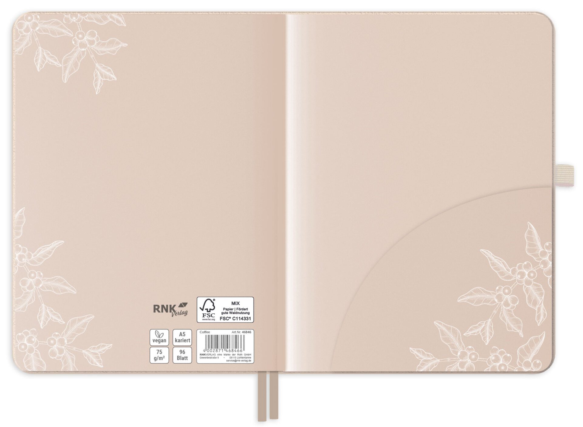 rnk-notizbuch-vegan-coffee-din-a5-kariert-beigerosa image 5