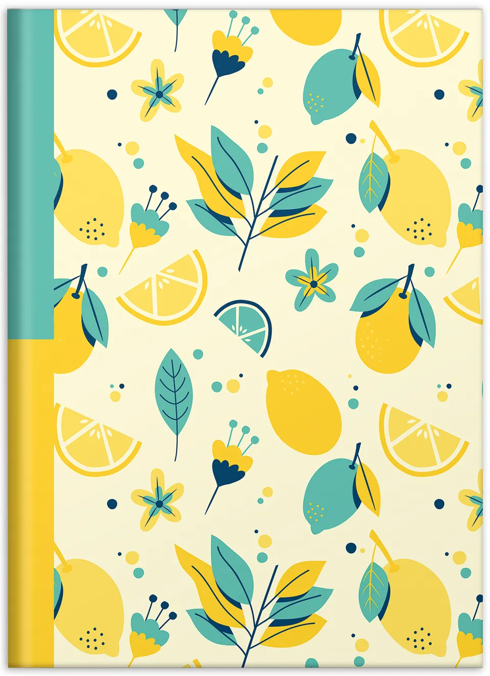 rnk-fresh-lemons-notizbuch-din-a5-kariert-96-blatt image 1