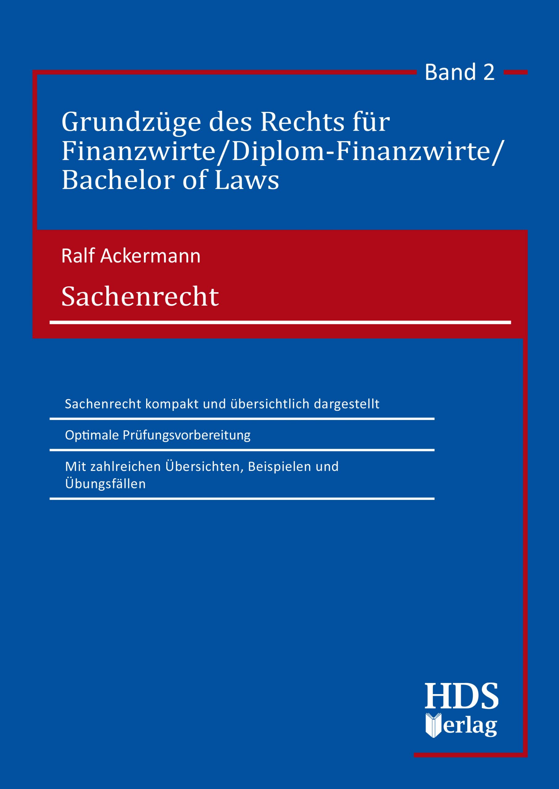 hds-recht-sachenrecht-band-2-lehrbuch-finanzwirt-1-auflage image 1