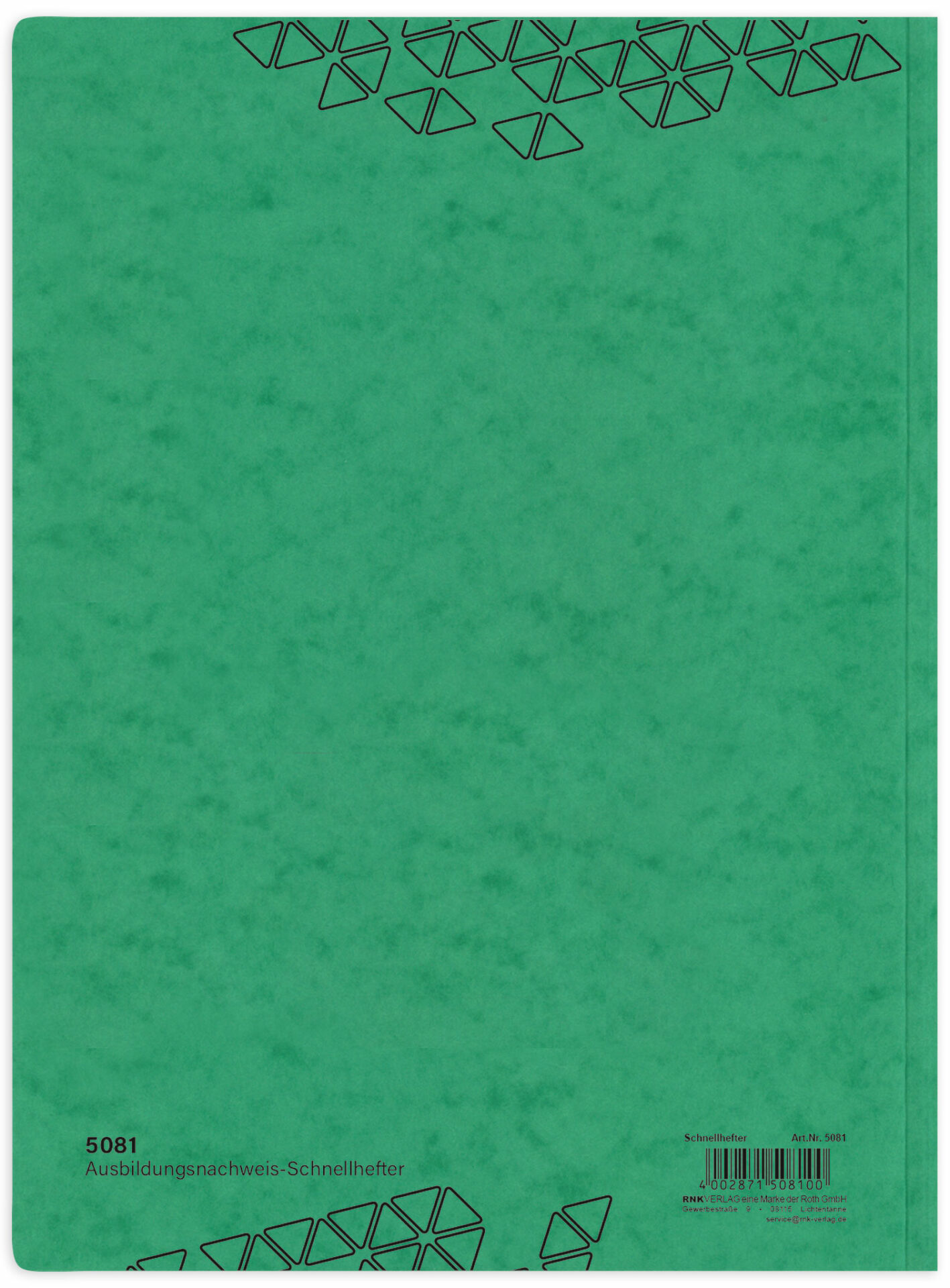 rnk-ausbildungsnachweis-hefter-din-a4-spezialkarton-gr-n-1-st-ck image 2