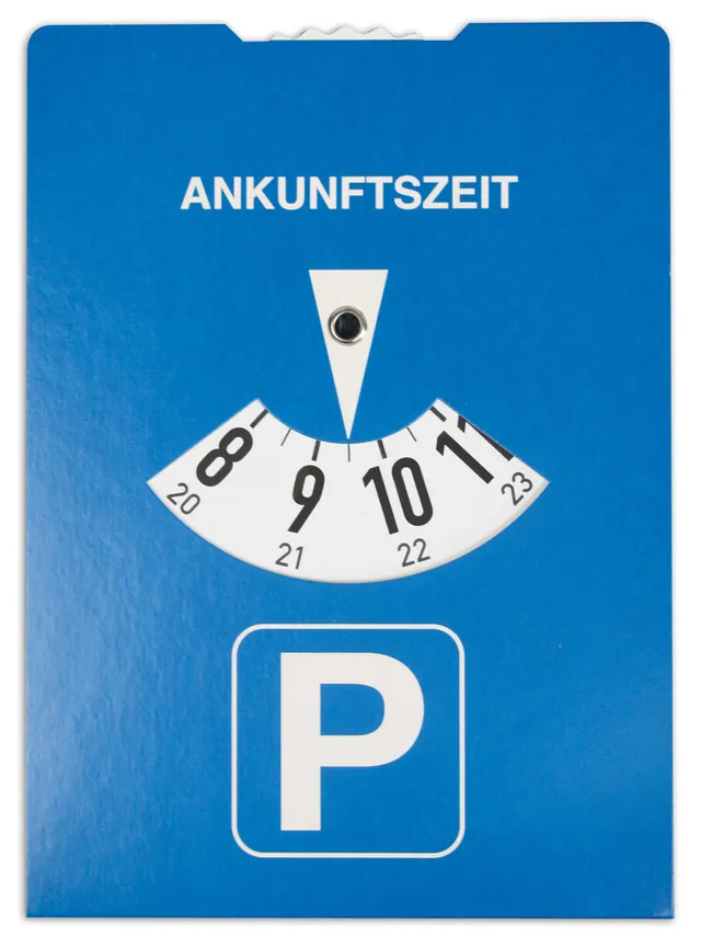 rnk-parkscheibe-nach-stvo-karton-mit-benzinrechner image 1