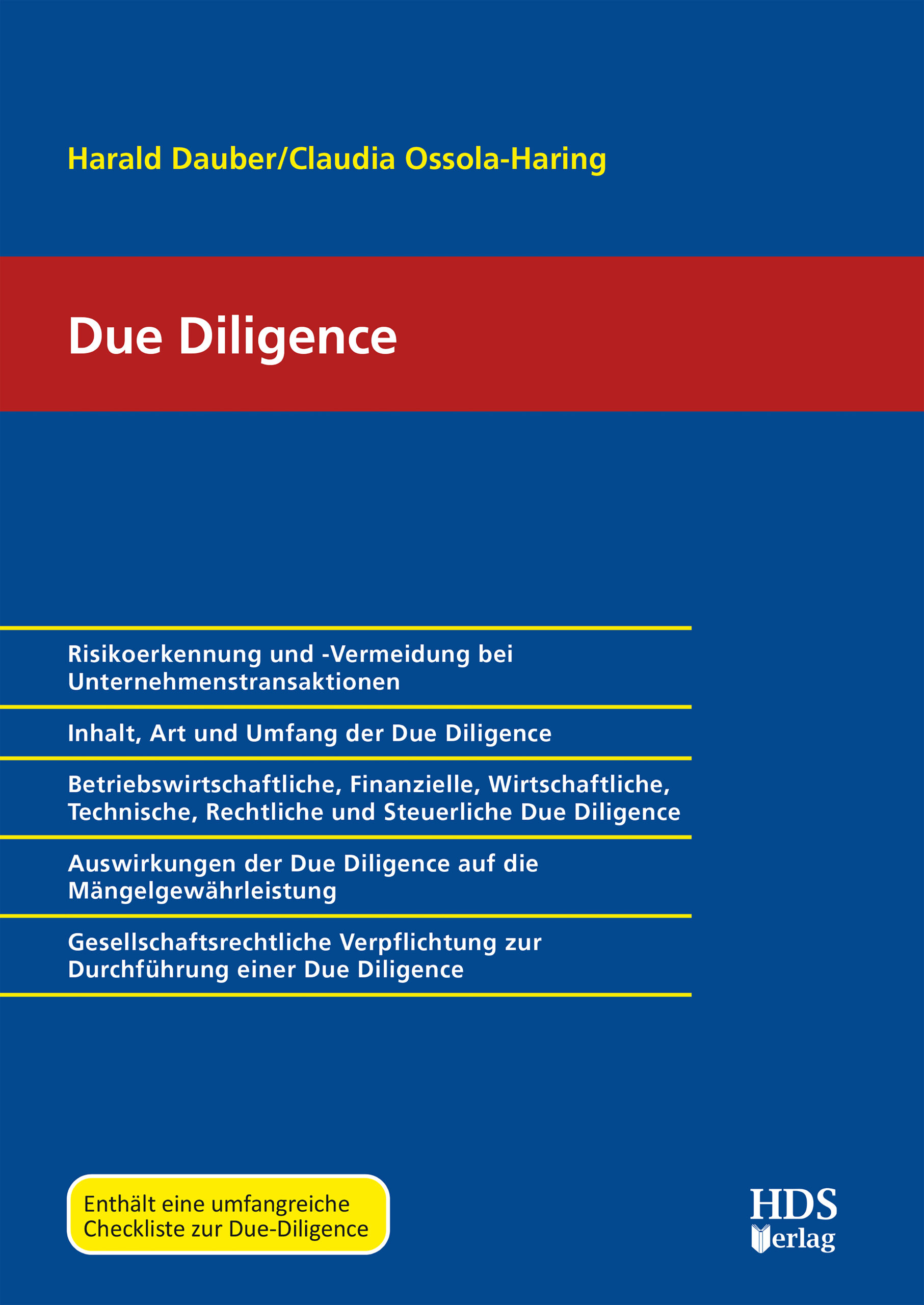 hds-due-diligence-buch-1-auflage-2023-mit-checkliste image 1