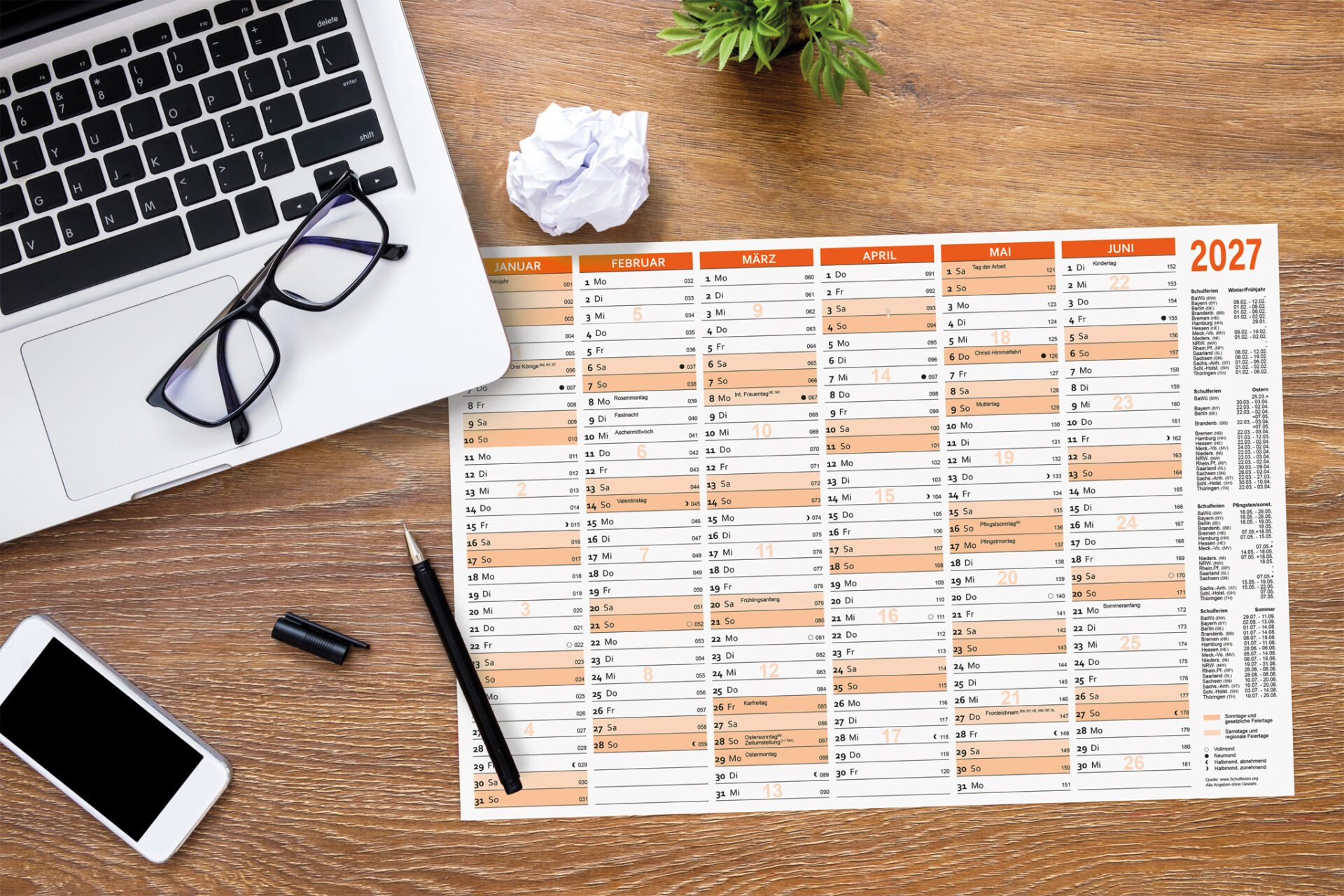 rnk-tafelkalender-2027-din-b4-orange-karton-25-st-ck image 3
