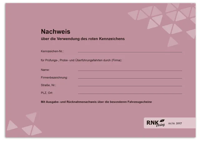 rnk-transport-versand-nachweisheft-rote-kennzeichen-din-a5-16-seiten image 1