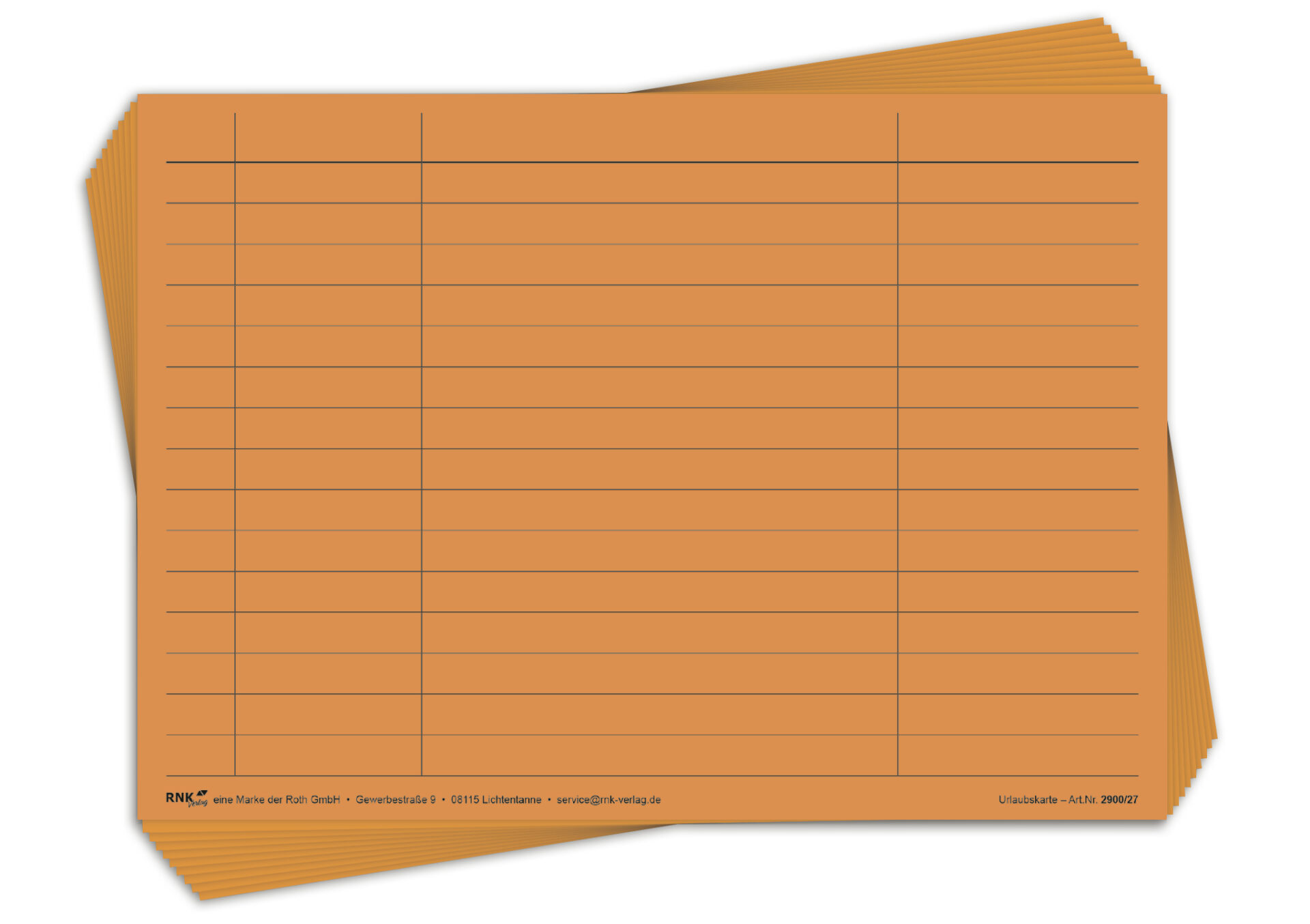 rnk-urlaubs-und-fehltagekarten-2027-orange-10-st-ck-grafisch image 2