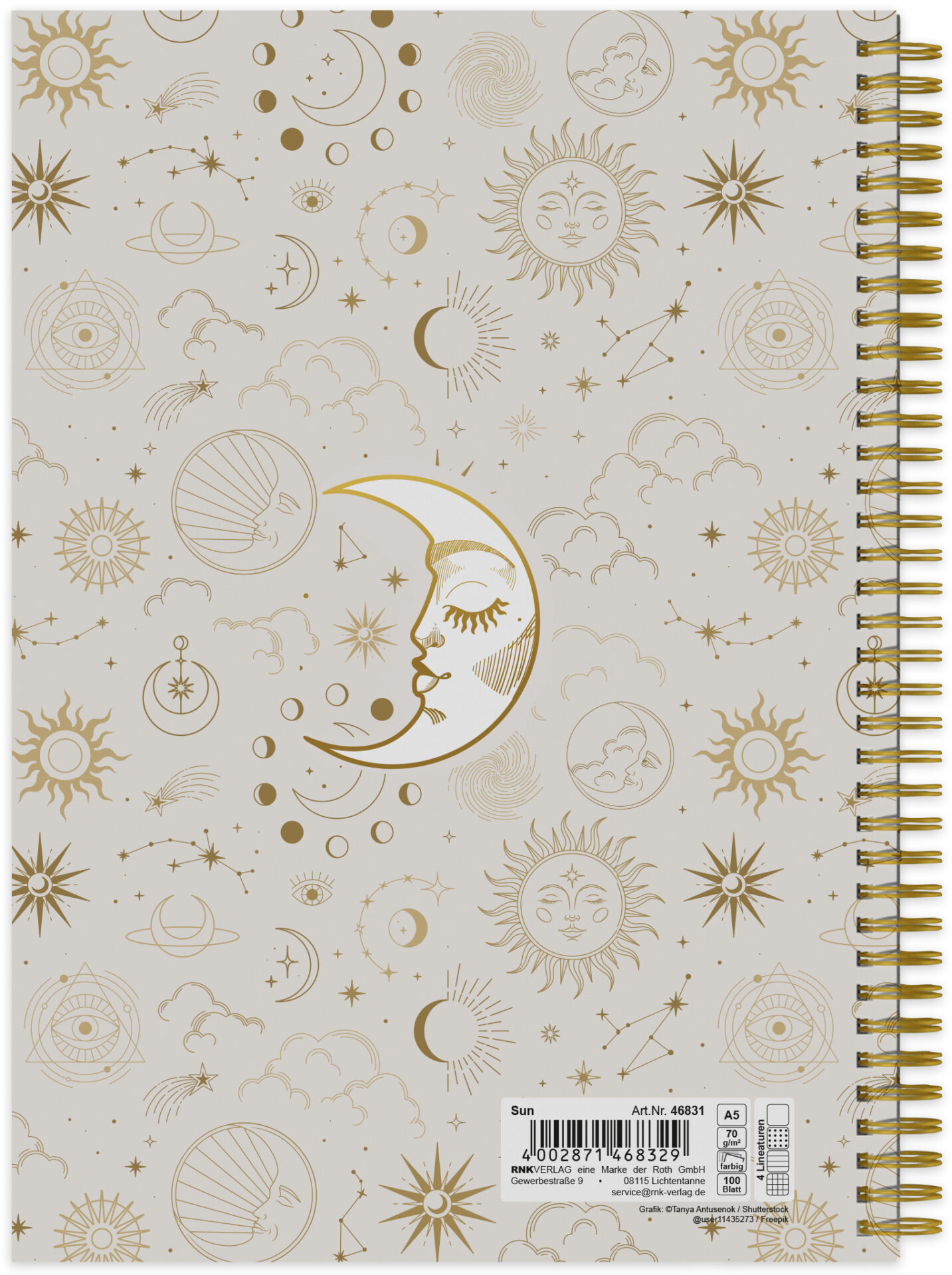 rnk-sun-spiral-notizbuch-din-a5-4-in-1-linaturen image 5