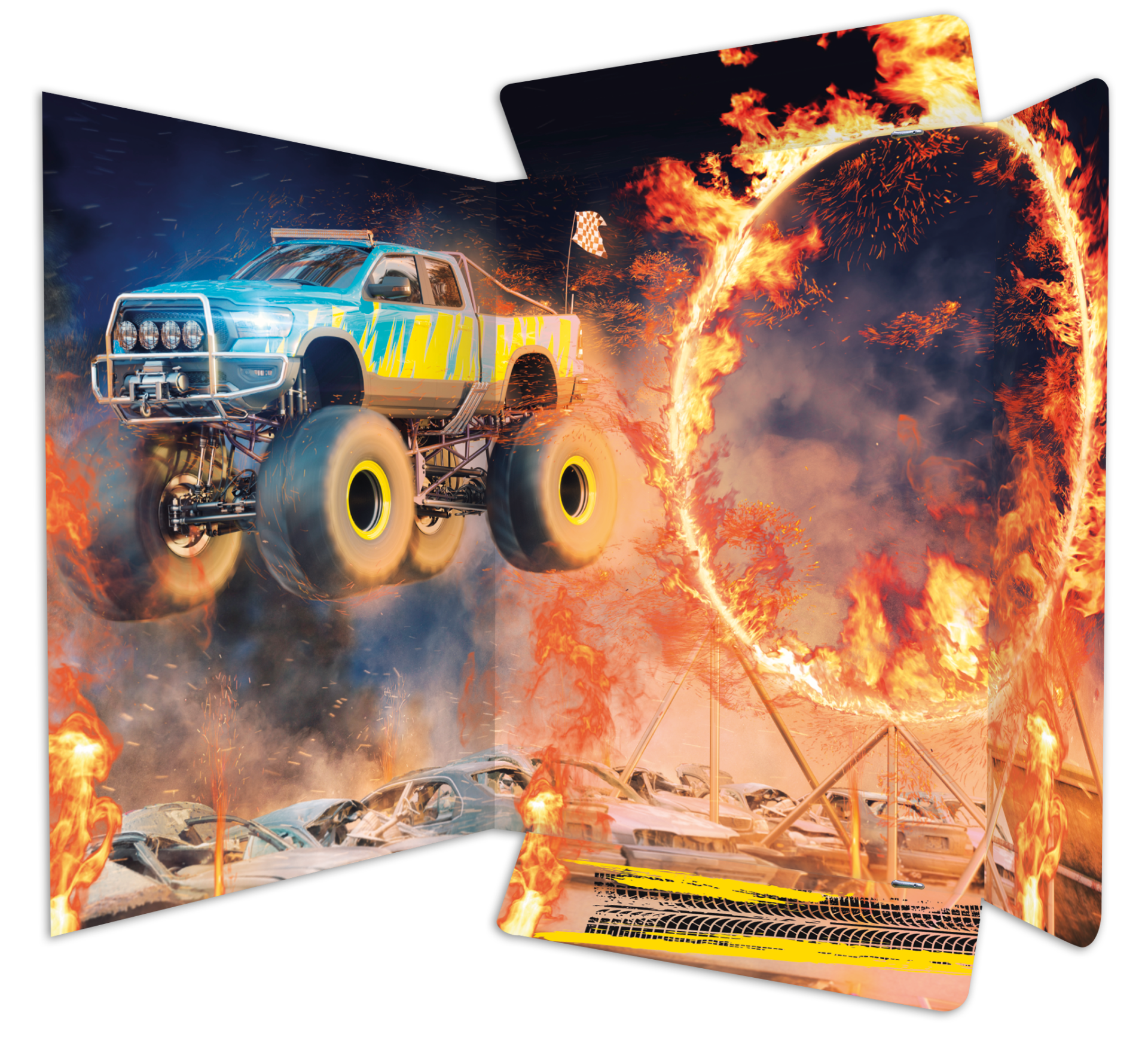 rnk-monster-truck-zeichenmappe-din-a3-mit-gummizug image 2