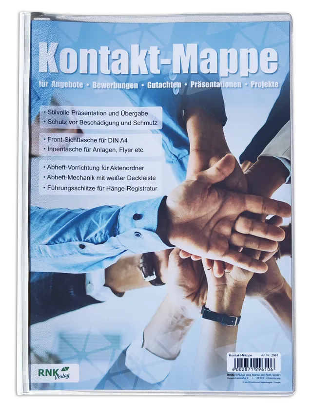 rnk-b-ro-beruf-kontaktmappe-wei-din-a4-bewerbungsmappe image 1