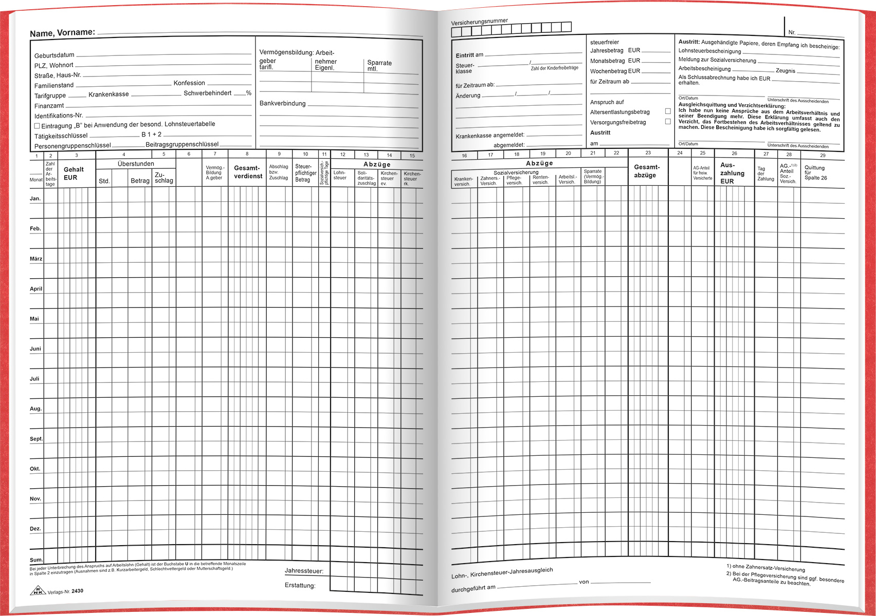 rnk-gehaltskonto-buch-24-seiten-lohn-gehaltsabrechnung image 2