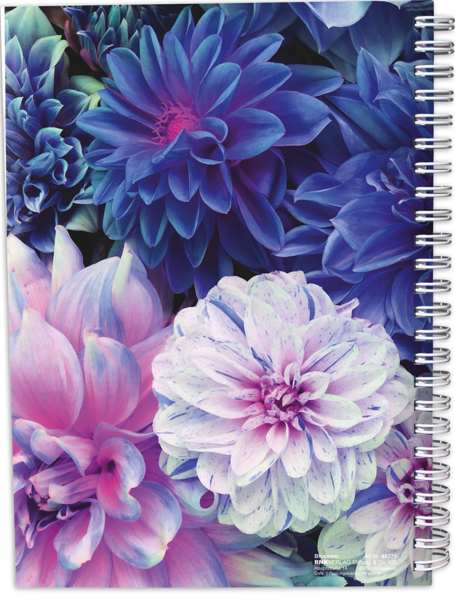 rnk-blossom-spiral-notizbuch-a-z-register-din-a5-hardcover image 3