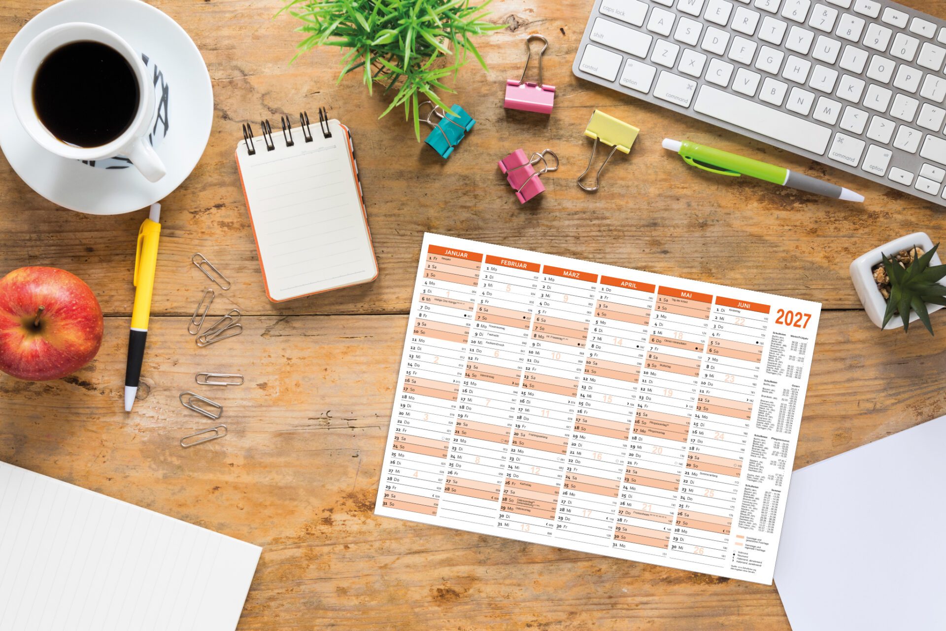 rnk-tafelkalender-2027-din-a5-orange-karton-25-st-ck image 3