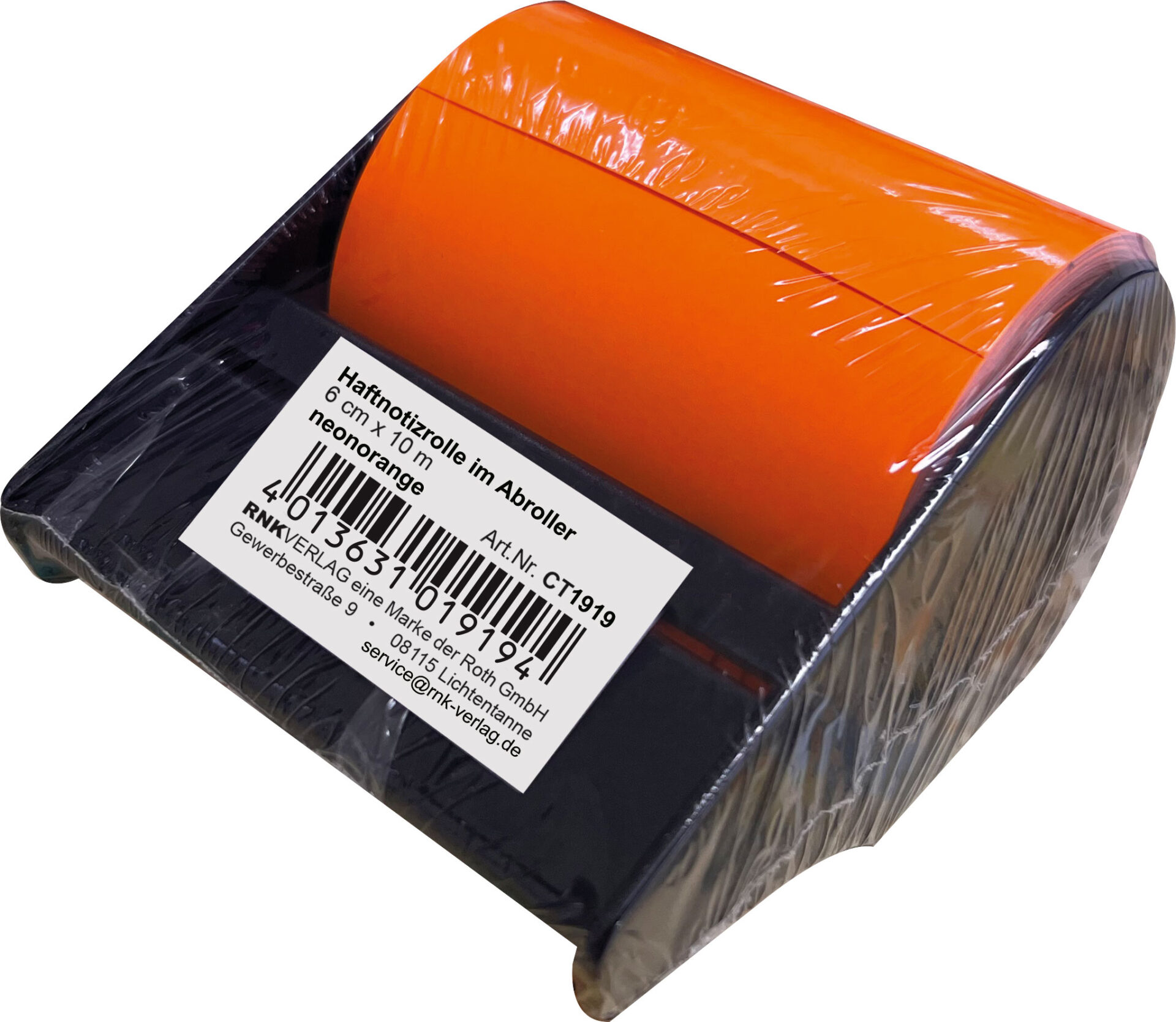 rnk-haftnotizrolle-im-abroller-60-mm-neonorange image 2