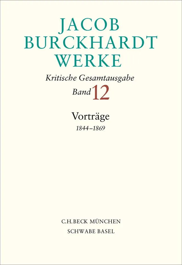 c-h-beck-paperback-burckhardt-werke-bd-12-vortr-ge-buch image 1