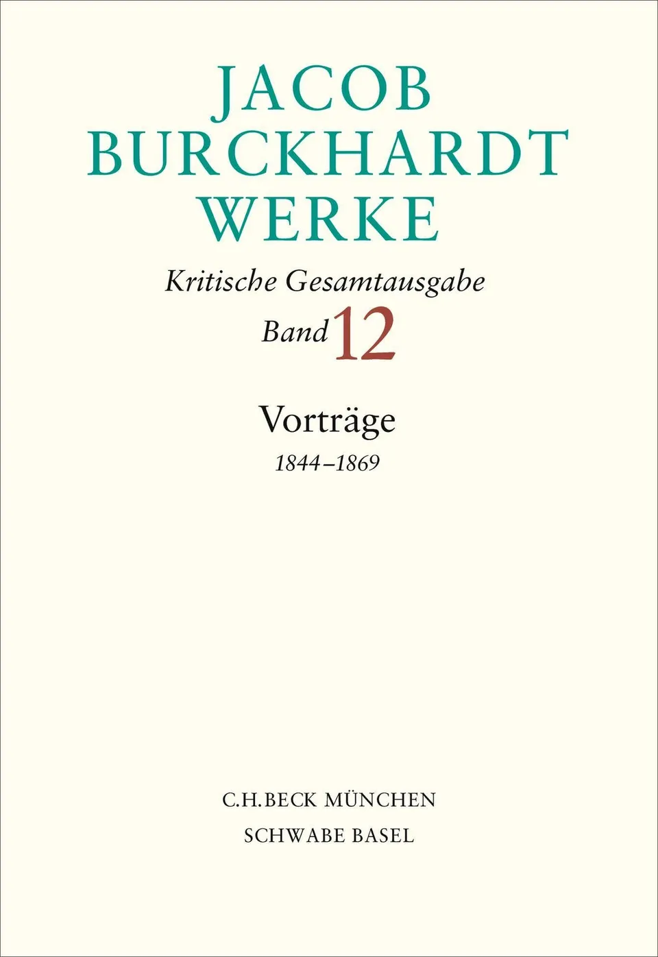 c-h-beck-paperback-burckhardt-werke-bd-12-vortr-ge-buch image 1