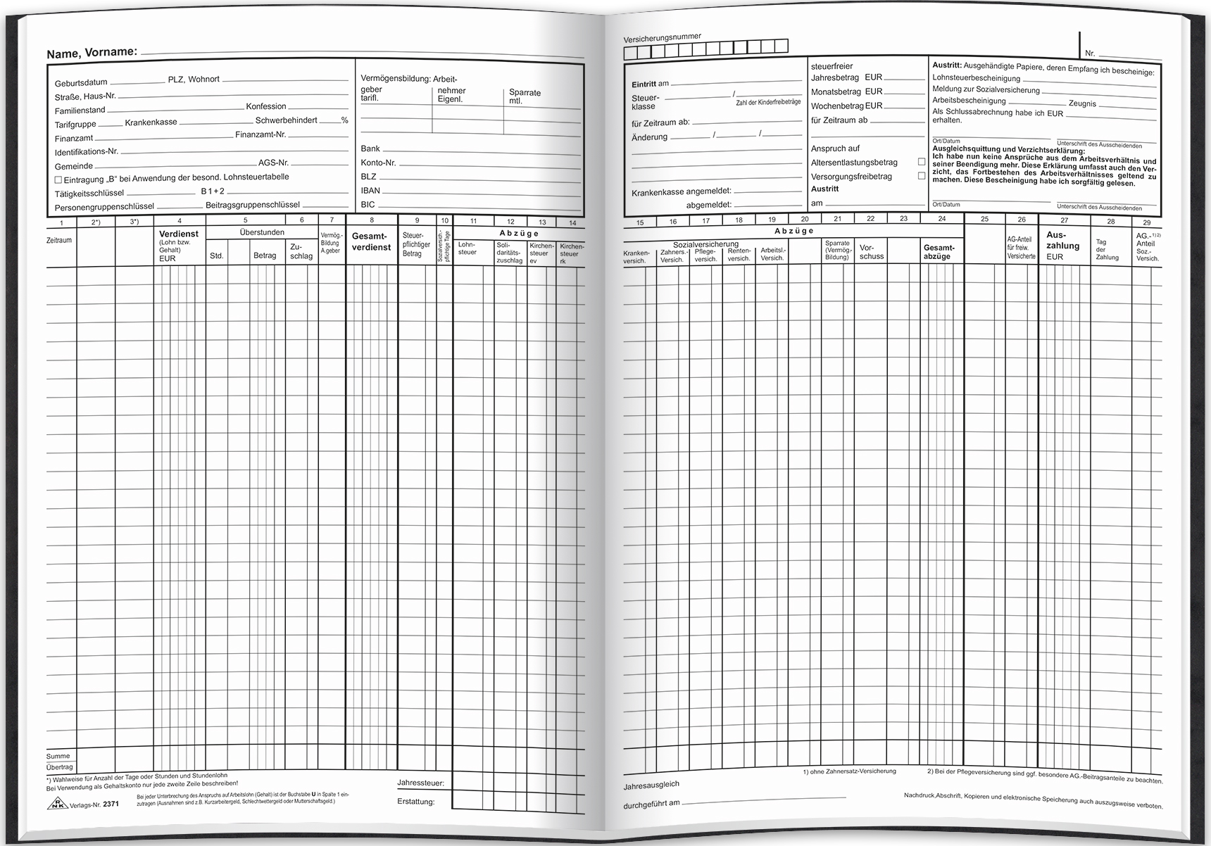 rnk-lohn-und-gehaltskonto-buch-40-seiten-kombiniert image 2