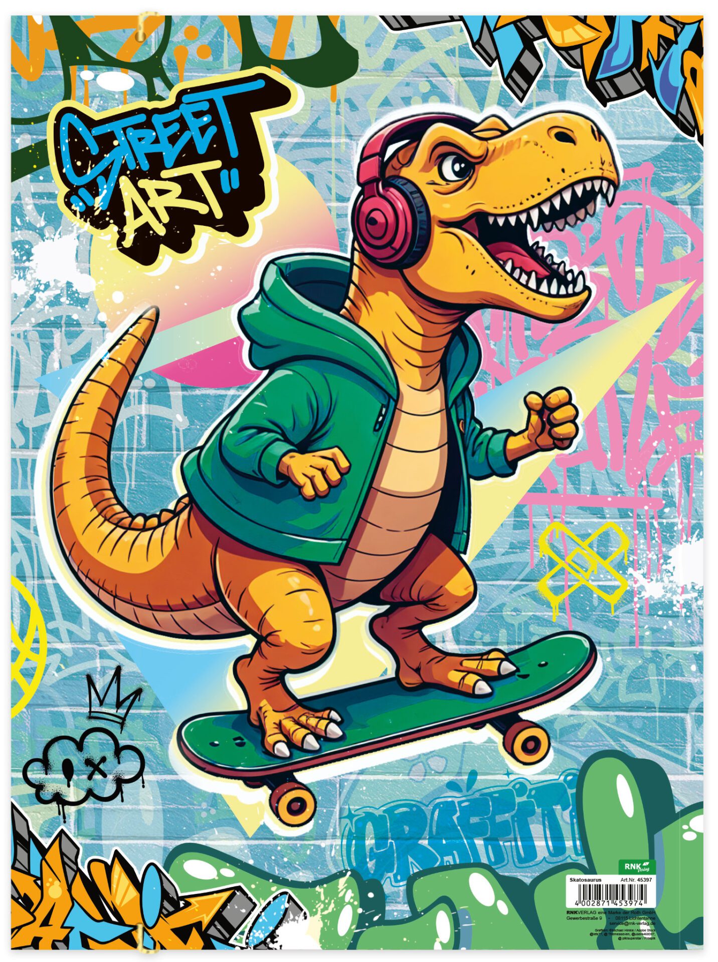 rnk-skatosaurus-zeichenmappe-din-a3-karton-gummizug image 3