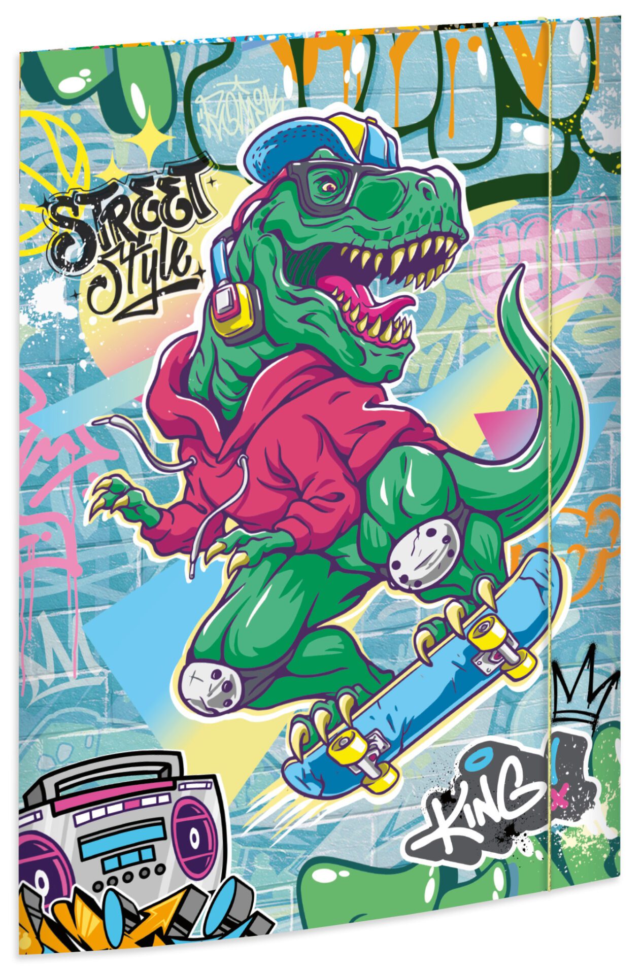rnk-skatosaurus-zeichenmappe-din-a3-karton-gummizug image 1