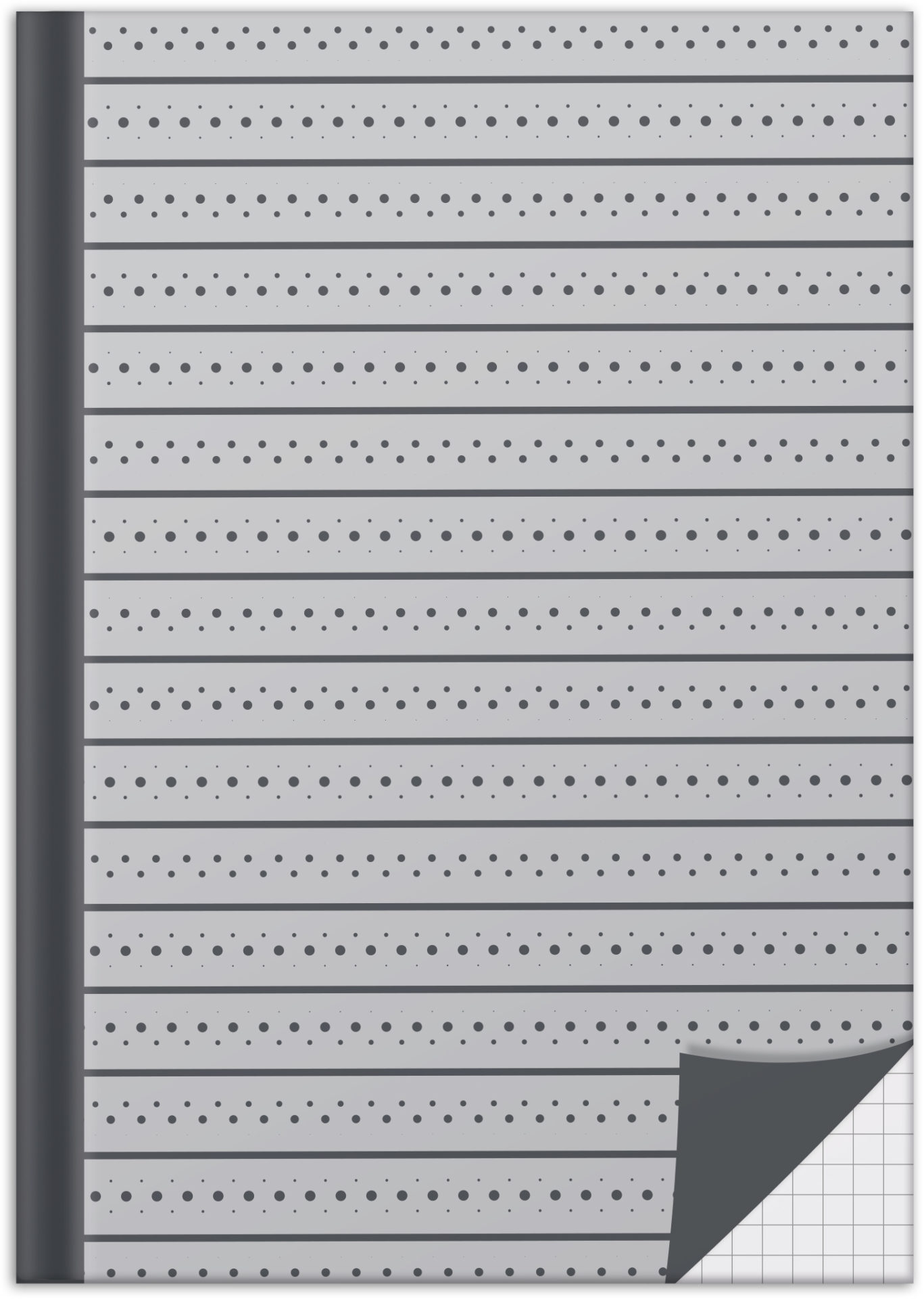rnk-notizbuch-grey-din-a5-kariert-hardcover-96-blatt image 1